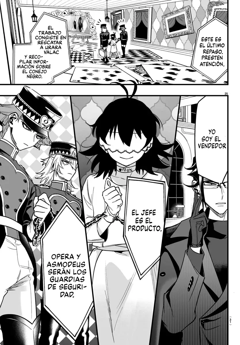 Iruma-kun: if mafia Capitulo 13: Alice en el país de la justicia página 27