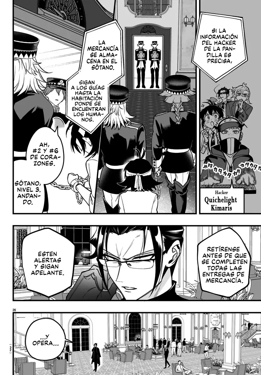 Iruma-kun: if mafia Capitulo 13: Alice en el país de la justicia página 28