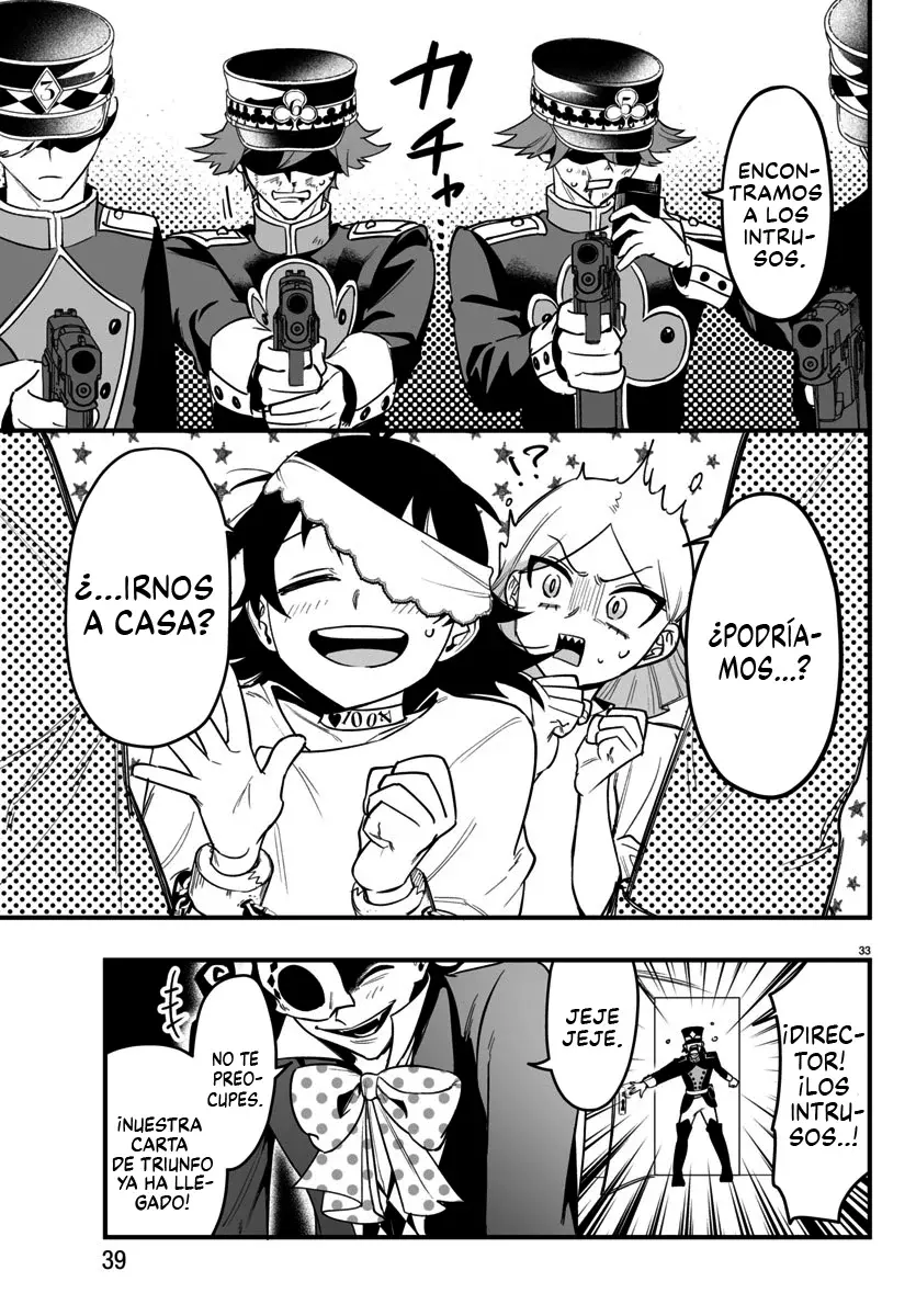 Iruma-kun: if mafia Capitulo 13: Alice en el país de la justicia página 35