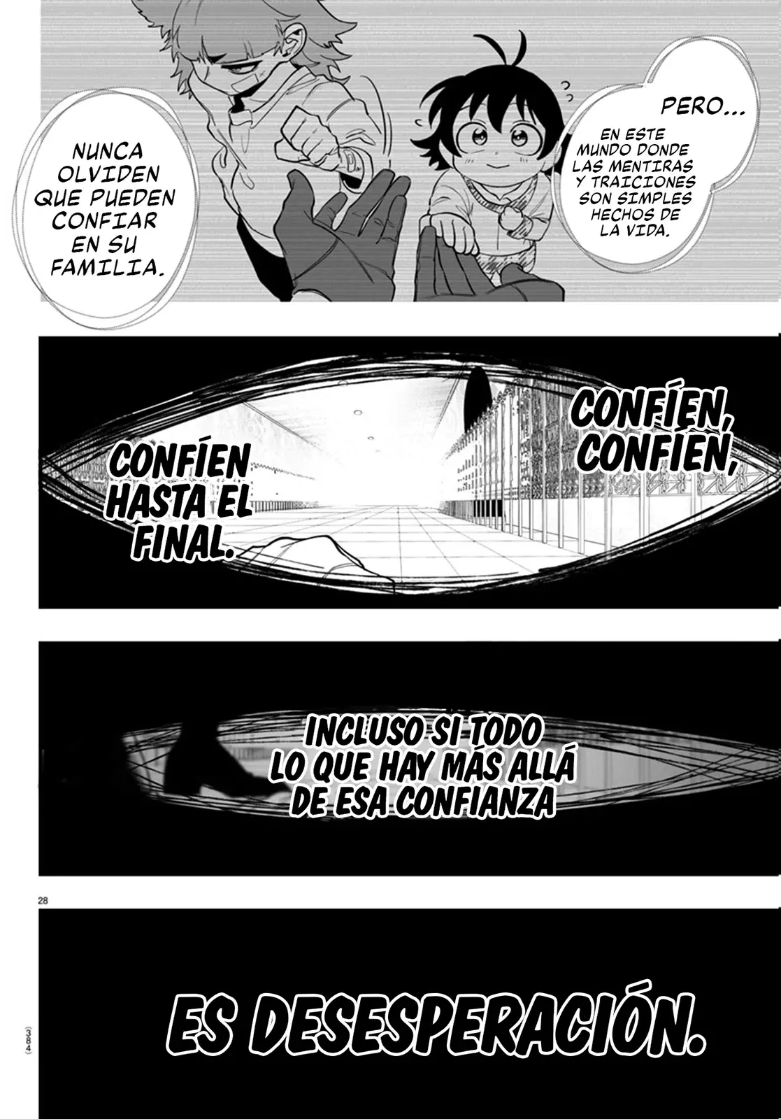Iruma-kun: if mafia Capitulo 14: De rojo hay que pintar página 31