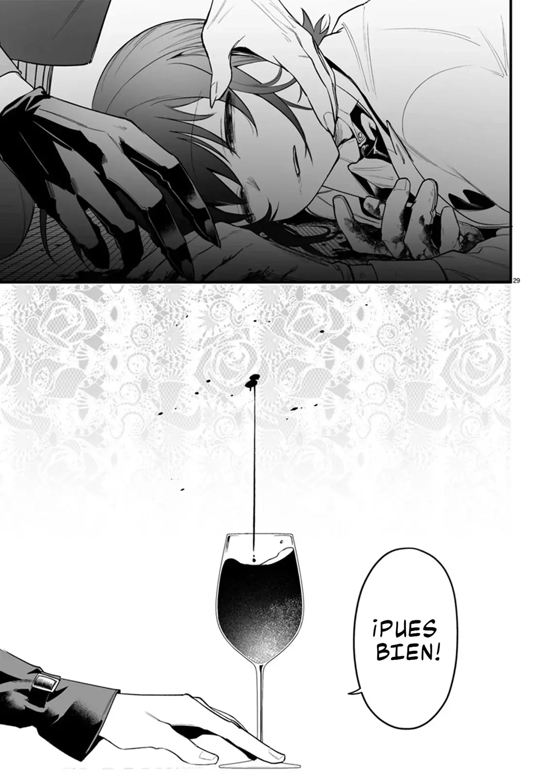 Iruma-kun: if mafia Capitulo 14: De rojo hay que pintar página 32