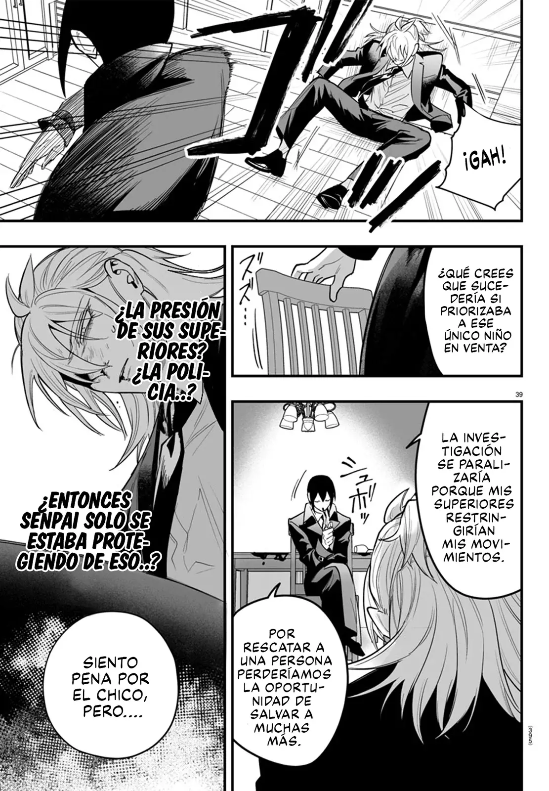 Iruma-kun: if mafia Capitulo 14: De rojo hay que pintar página 41