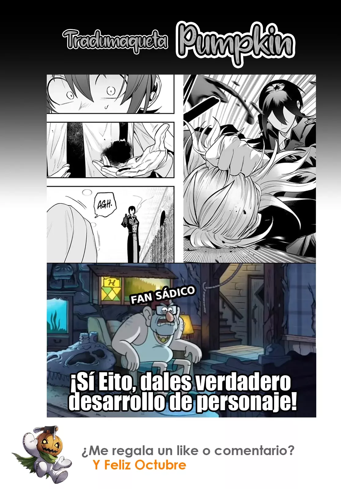 Iruma-kun: if mafia Capitulo 14: De rojo hay que pintar página 49