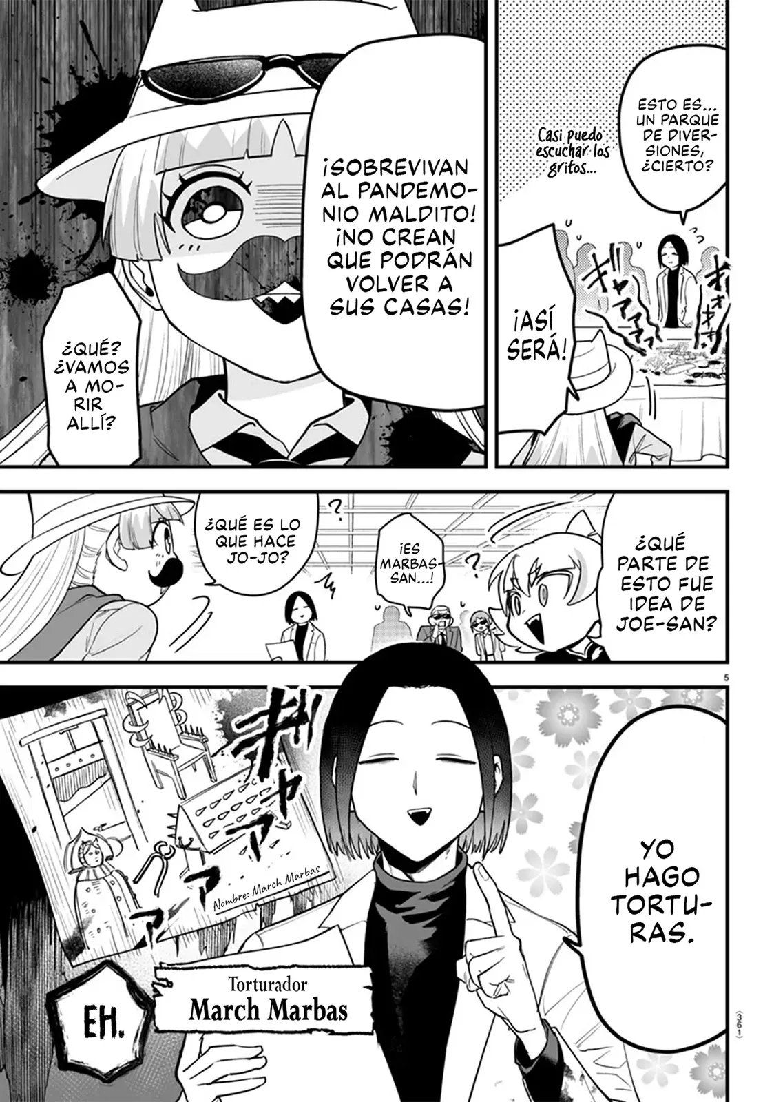 Iruma-kun: if mafia Capitulo 14: De rojo hay que pintar página 8