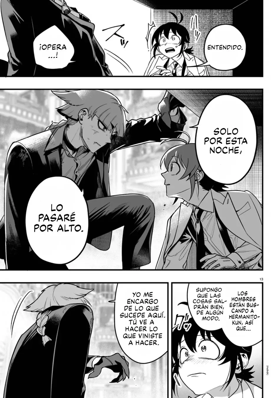 Iruma-kun: if mafia Capitulo 17: Disputa entre hermanos página 15