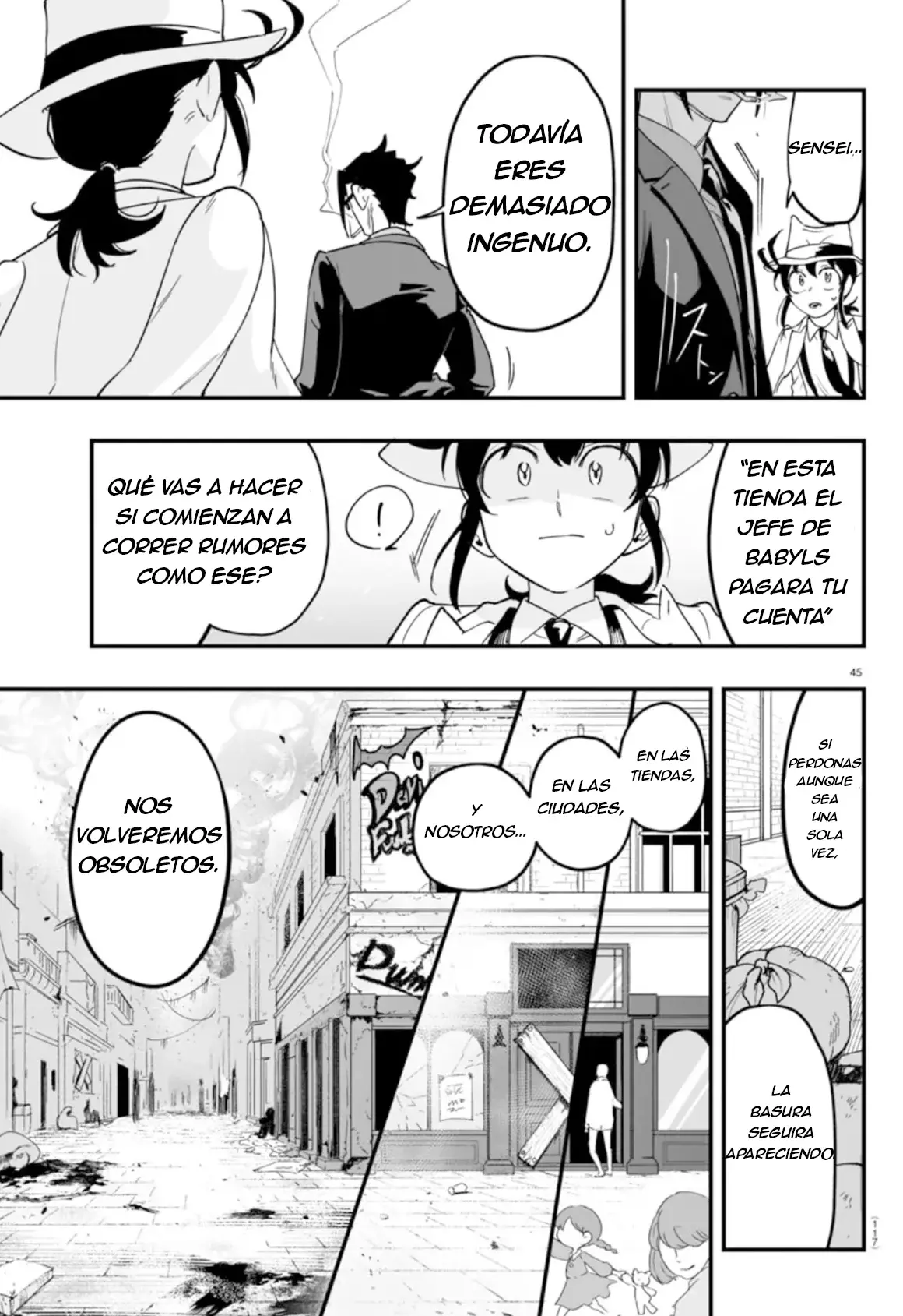 Iruma-kun: if mafia Capitulo 2: La lección del Tesorero página 44
