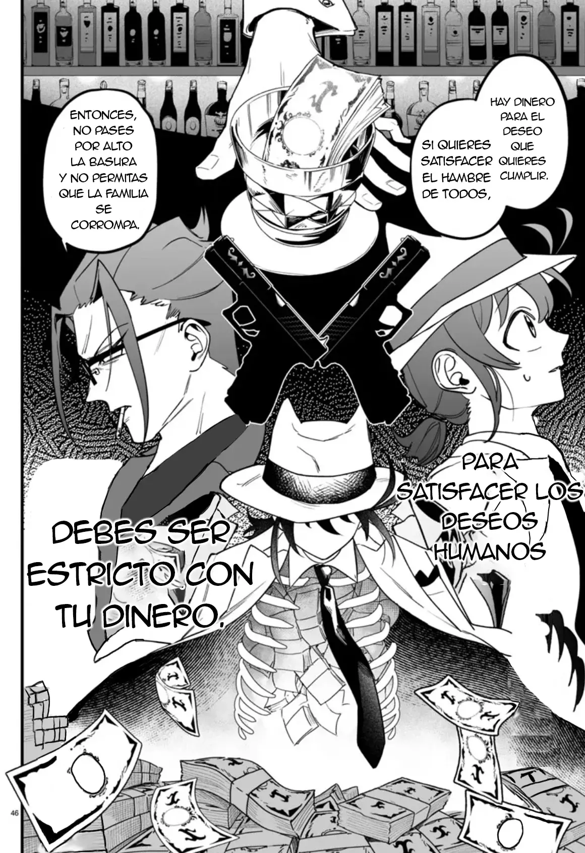 Iruma-kun: if mafia Capitulo 2: La lección del Tesorero página 45