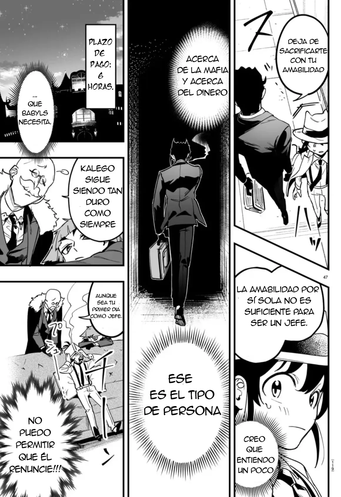 Iruma-kun: if mafia Capitulo 2: La lección del Tesorero página 46