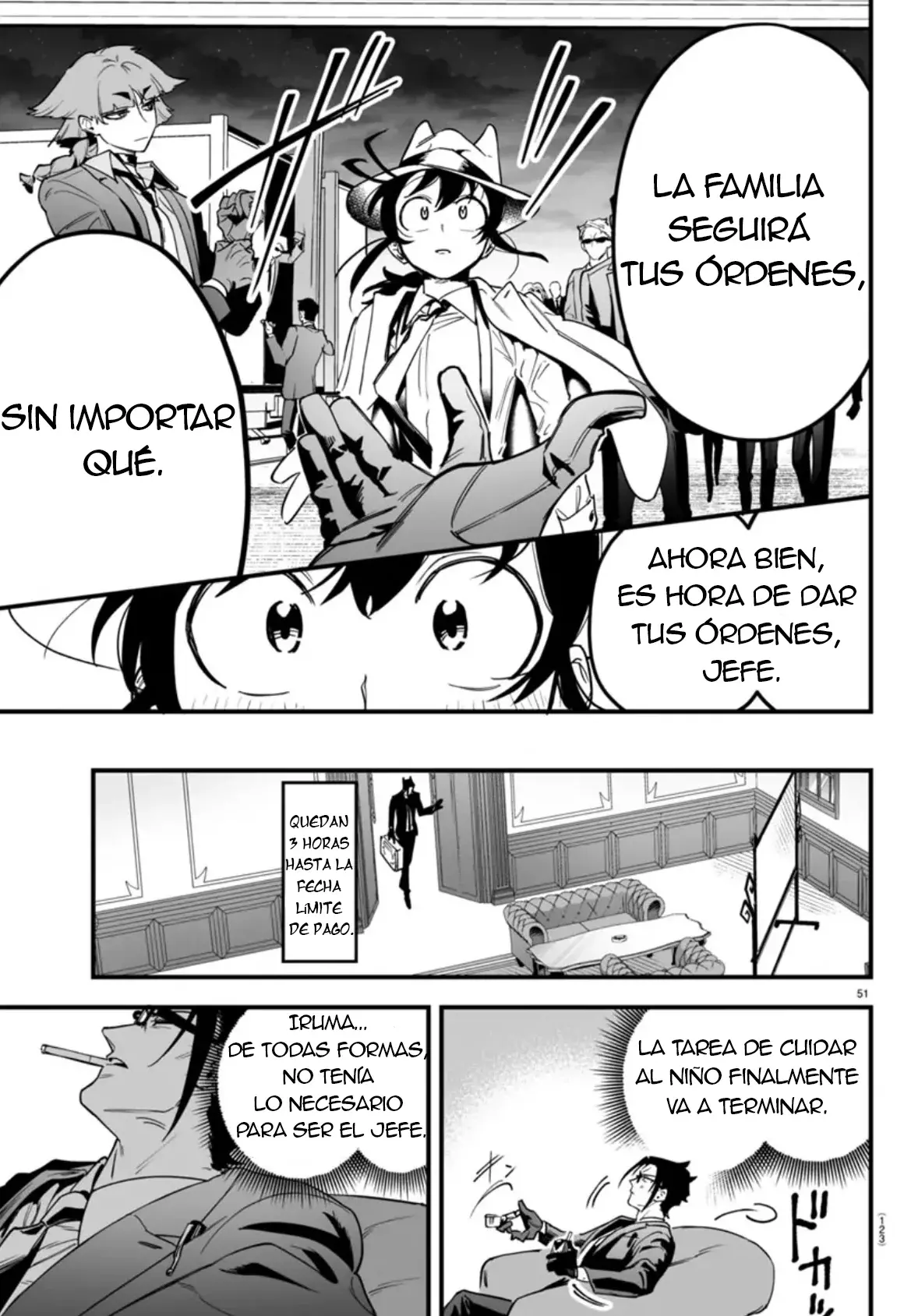 Iruma-kun: if mafia Capitulo 2: La lección del Tesorero página 50