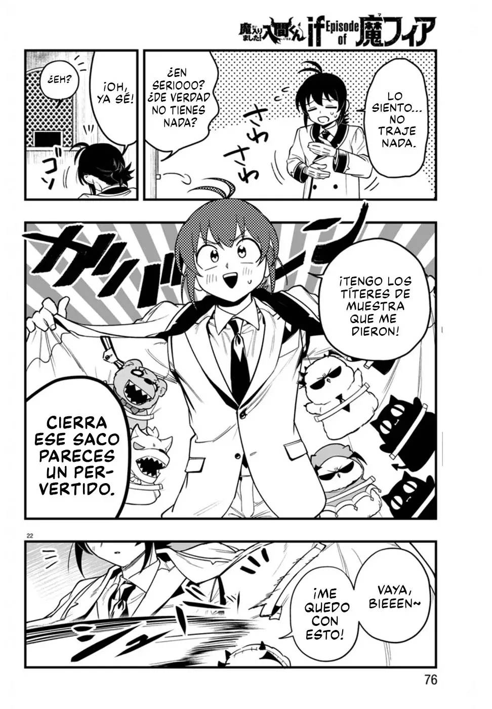 Iruma-kun: if mafia Capitulo 21: Tu manera de ser página 23