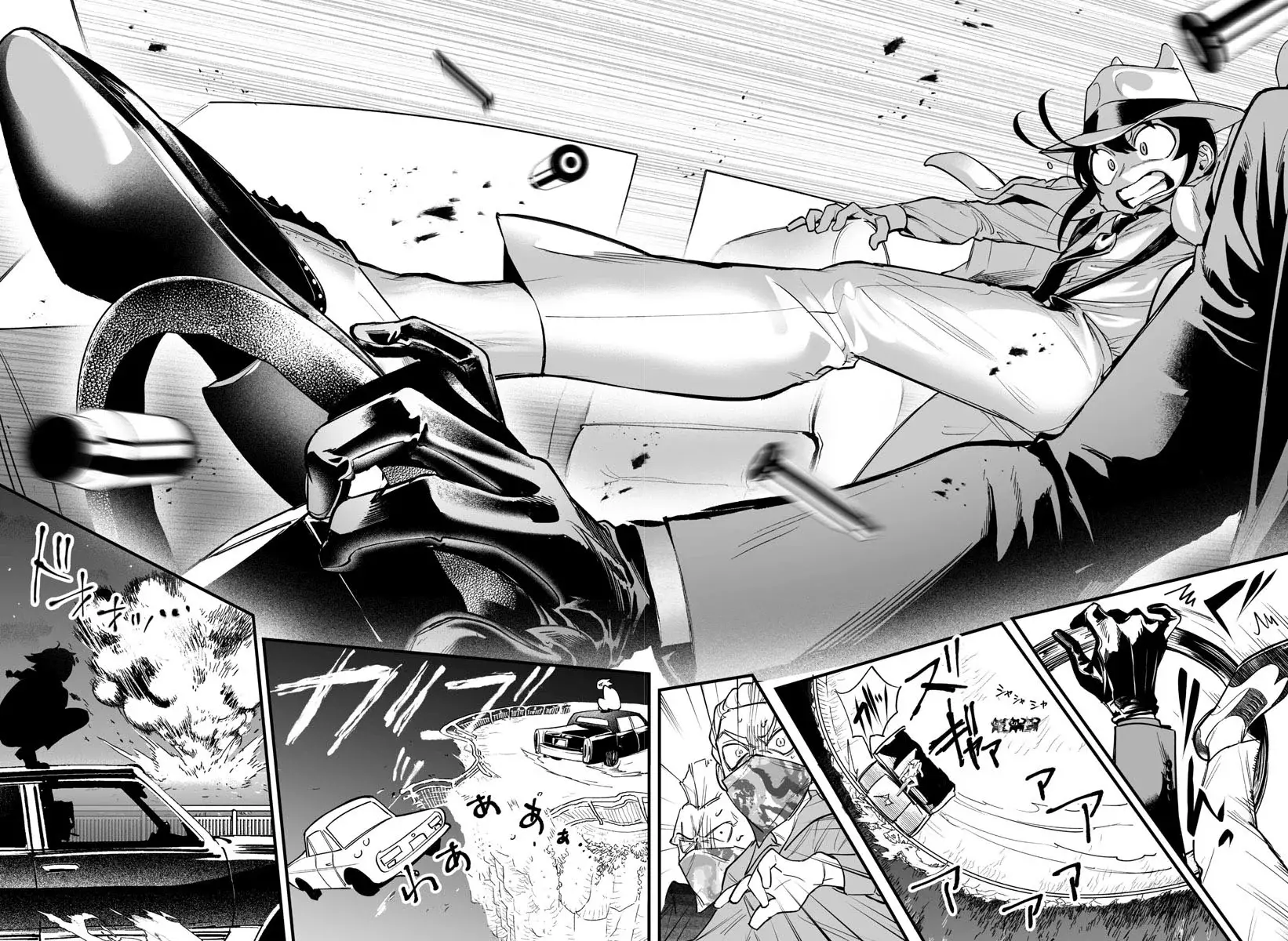 Iruma-kun: if mafia Capitulo 3.5: Especial: Persecución de coches en Babel página 6