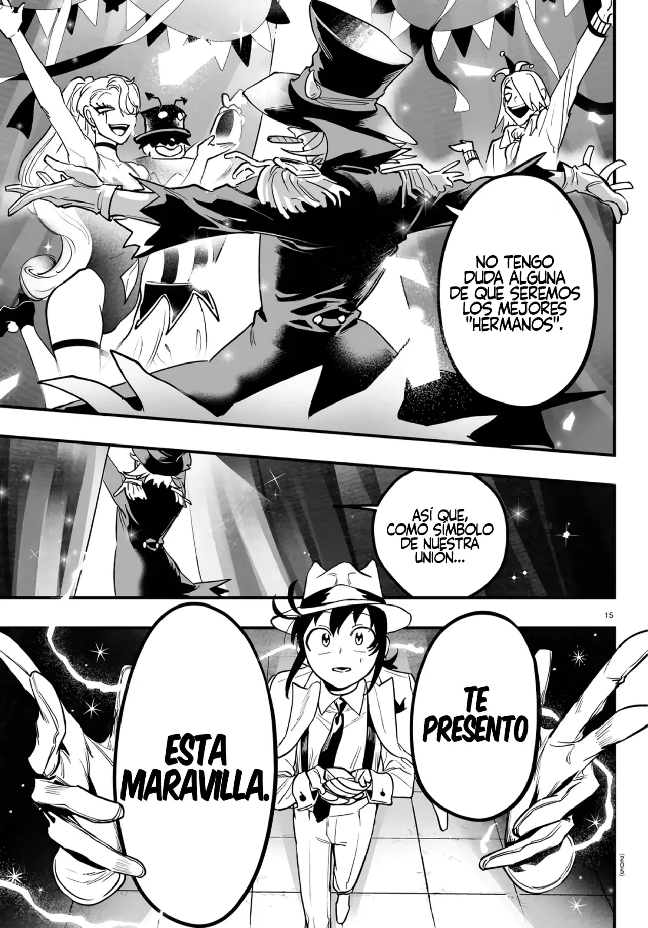 Iruma-kun: if mafia Capitulo 5: Sonríe, sonríe, ah página 15