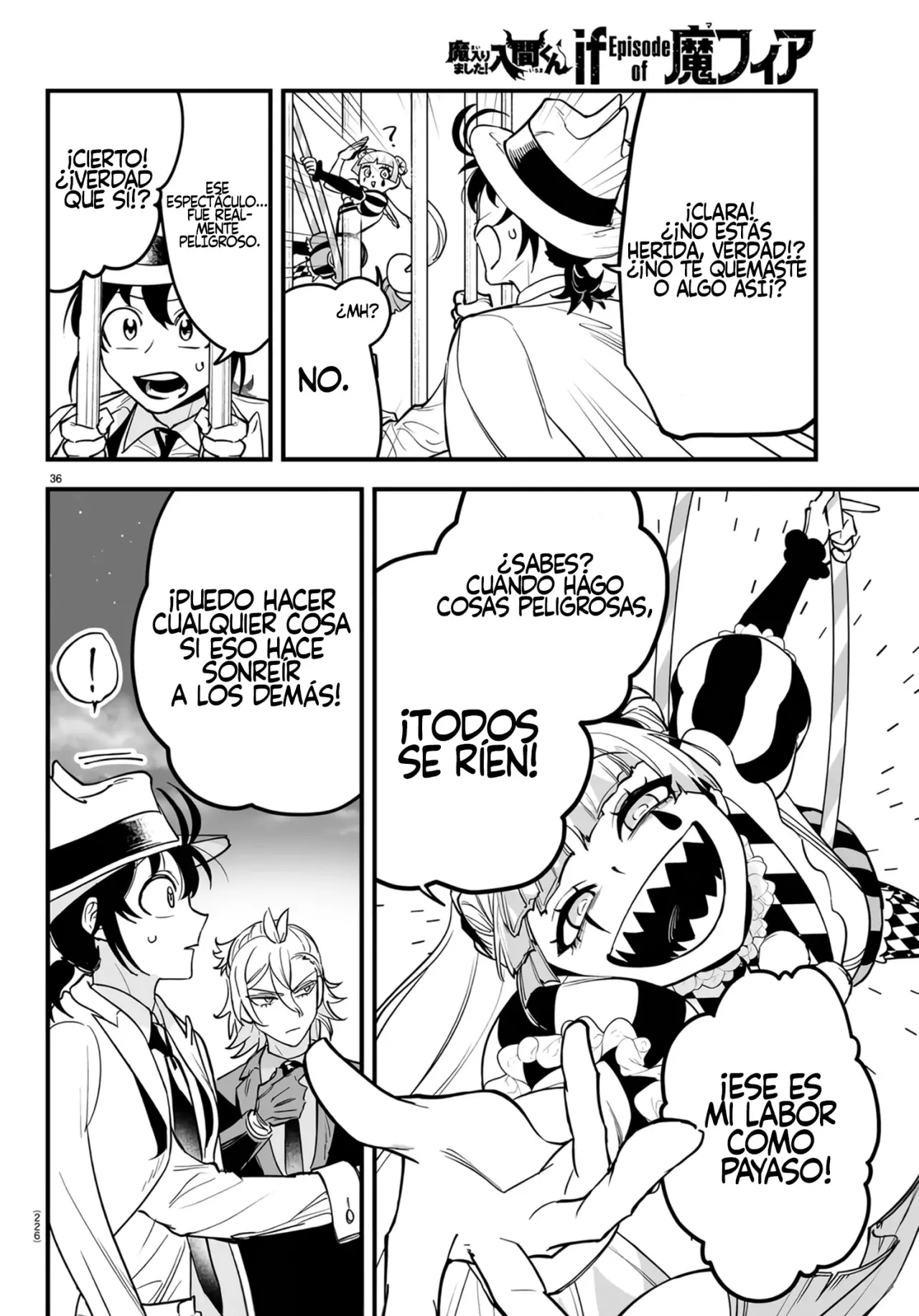 Iruma-kun: if mafia Capitulo 5: Sonríe, sonríe, ah página 34