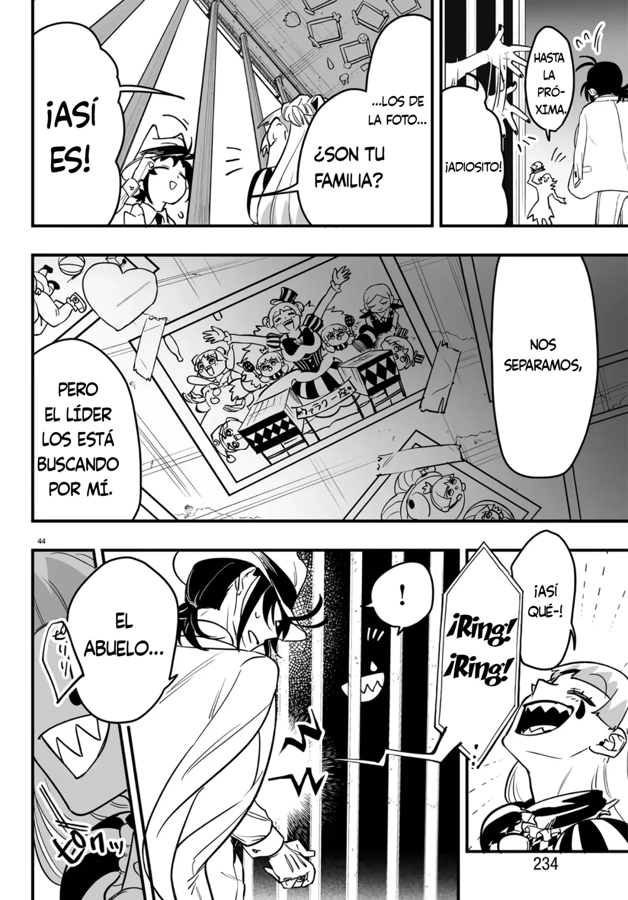 Iruma-kun: if mafia Capitulo 5: Sonríe, sonríe, ah página 42