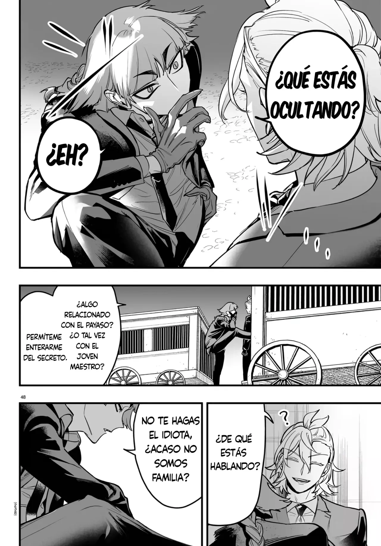 Iruma-kun: if mafia Capitulo 5: Sonríe, sonríe, ah página 46