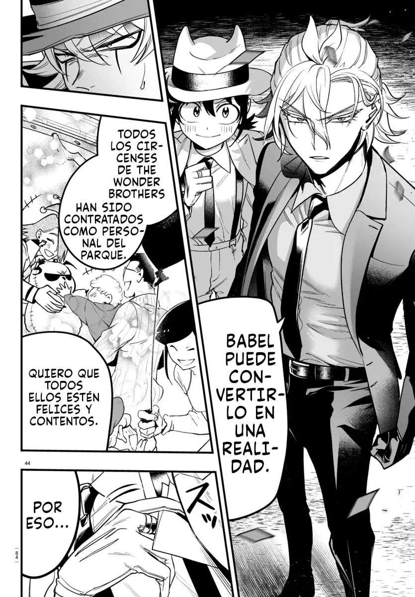 Iruma-kun: if mafia Capitulo 6: Rock it! página 44