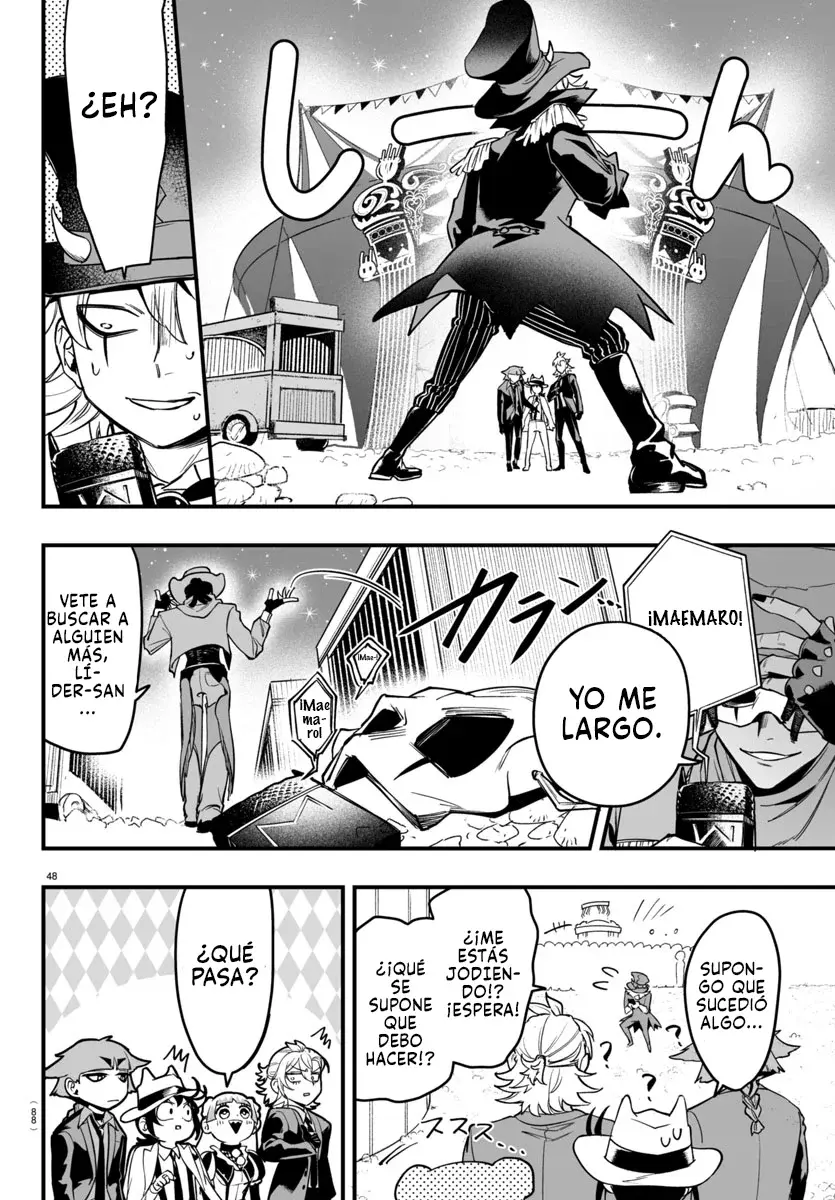 Iruma-kun: if mafia Capitulo 6: Rock it! página 48