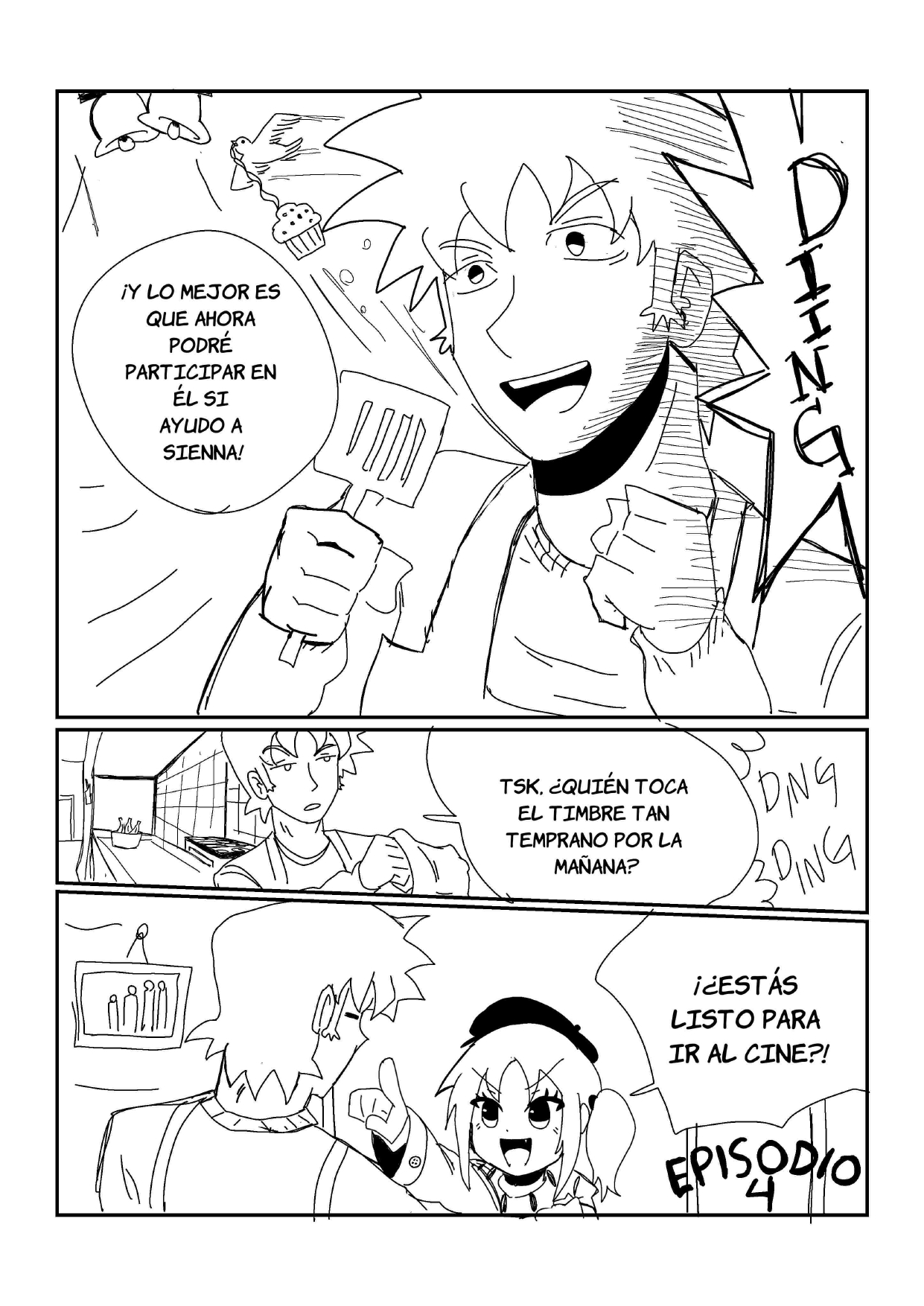 Bread and Love Pan y Amor Capitulo 4: ¿¡Día de cine!? página 4