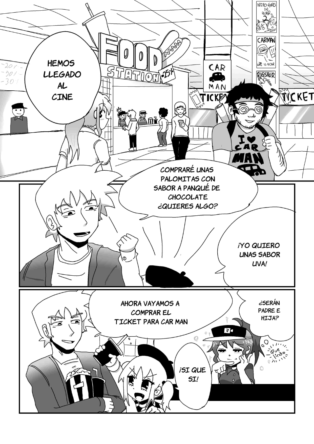 Bread and Love Pan y Amor Capitulo 4: ¿¡Día de cine!? página 9