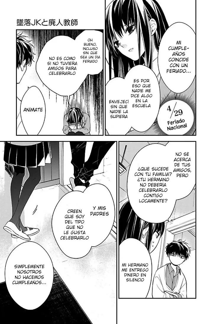 Tsuiraku JK to Haijin Kyoushi Capitulo 61 página 8