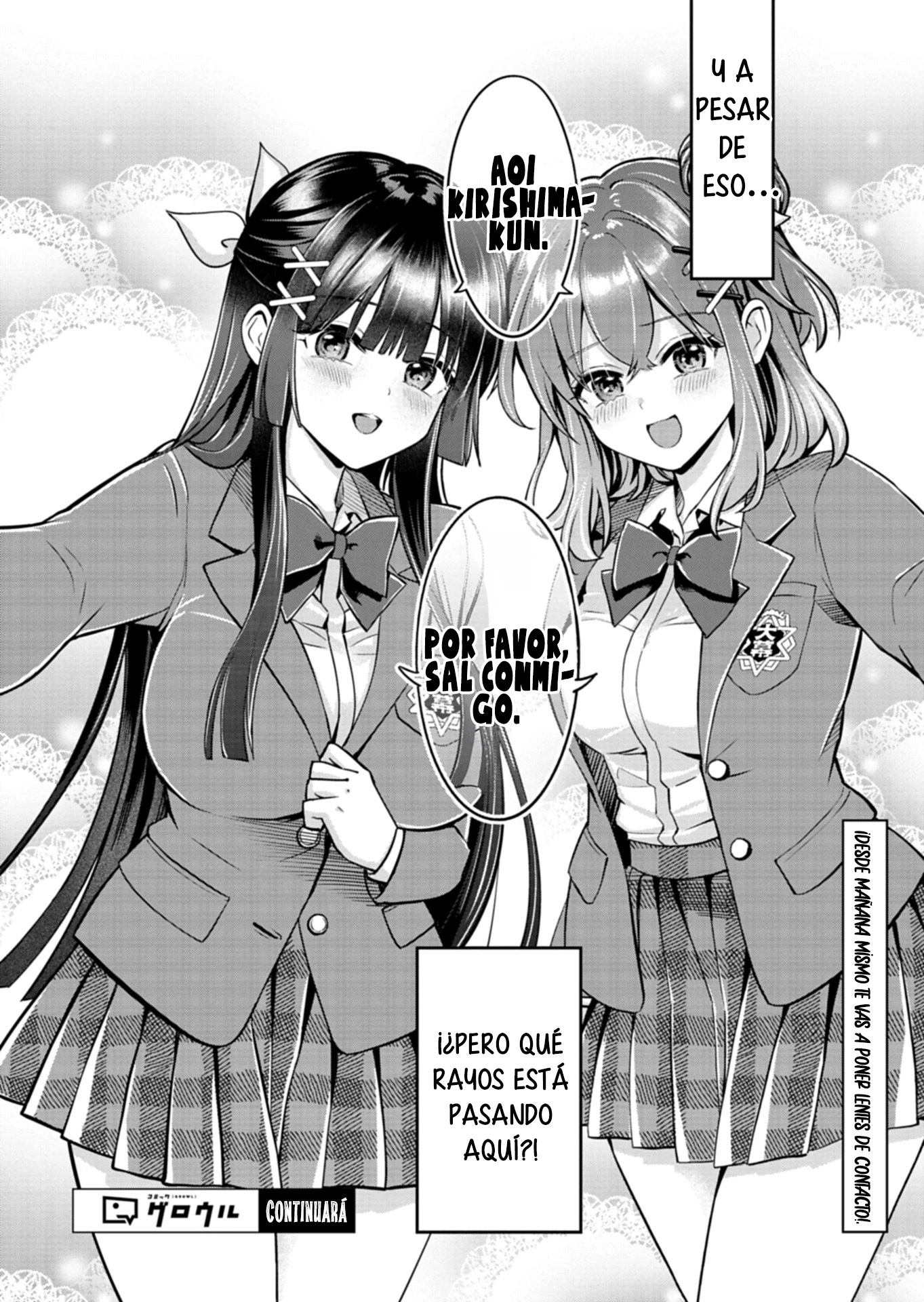 Su recompensa por salvar a la mujer caída fue la oportunidad de salir con sus hermosas hijas gemelas. Capitulo 1 página 38