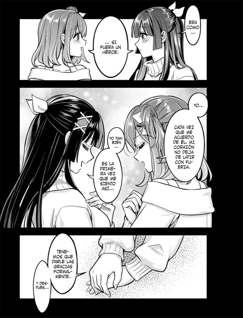 Su recompensa por salvar a la mujer caída fue la oportunidad de salir con sus hermosas hijas gemelas. Capitulo 2.1 página 3