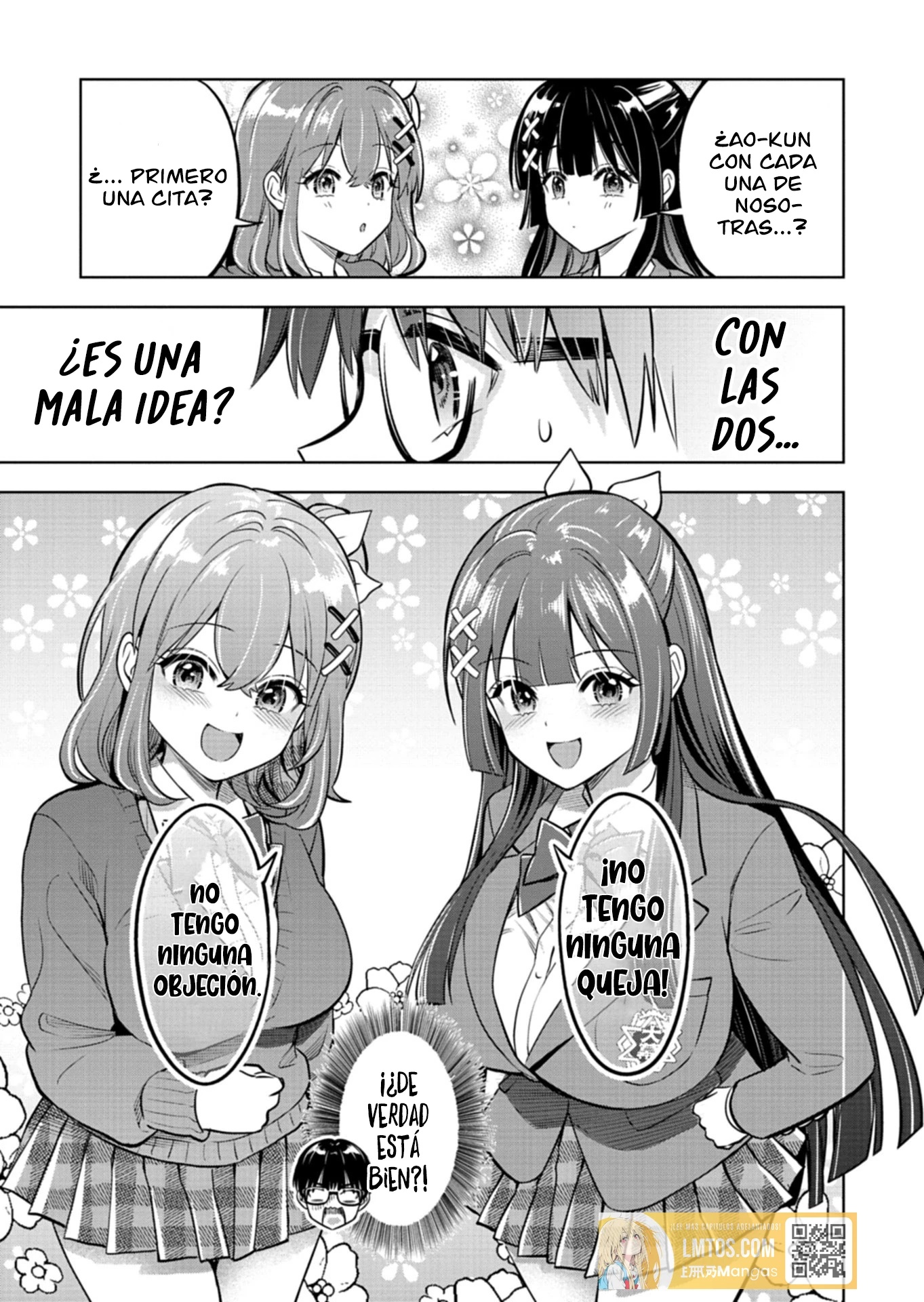 Su recompensa por salvar a la mujer caída fue la oportunidad de salir con sus hermosas hijas gemelas. Capitulo 2.2 página 14