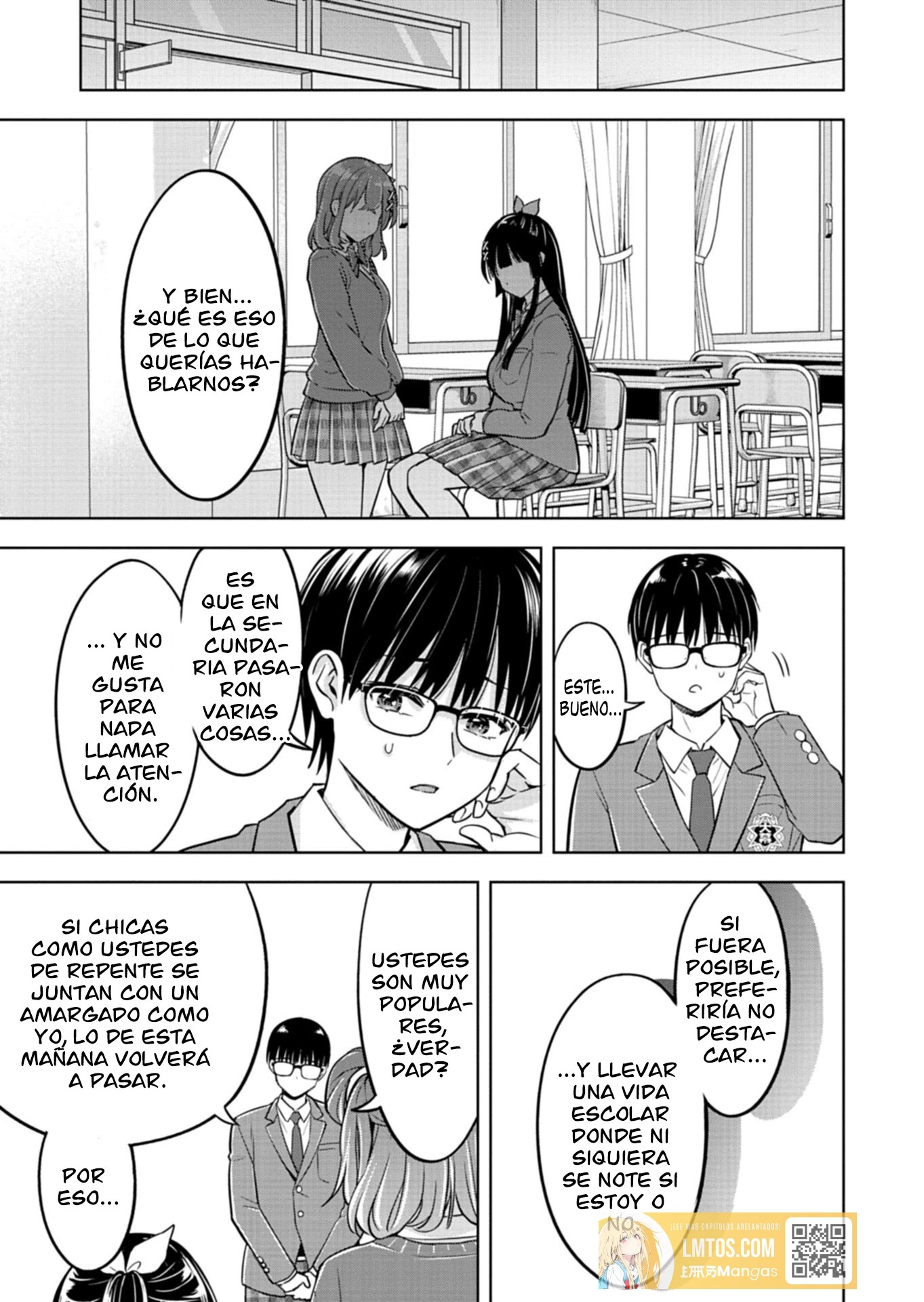 Su recompensa por salvar a la mujer caída fue la oportunidad de salir con sus hermosas hijas gemelas. Capitulo 2.2 página 8