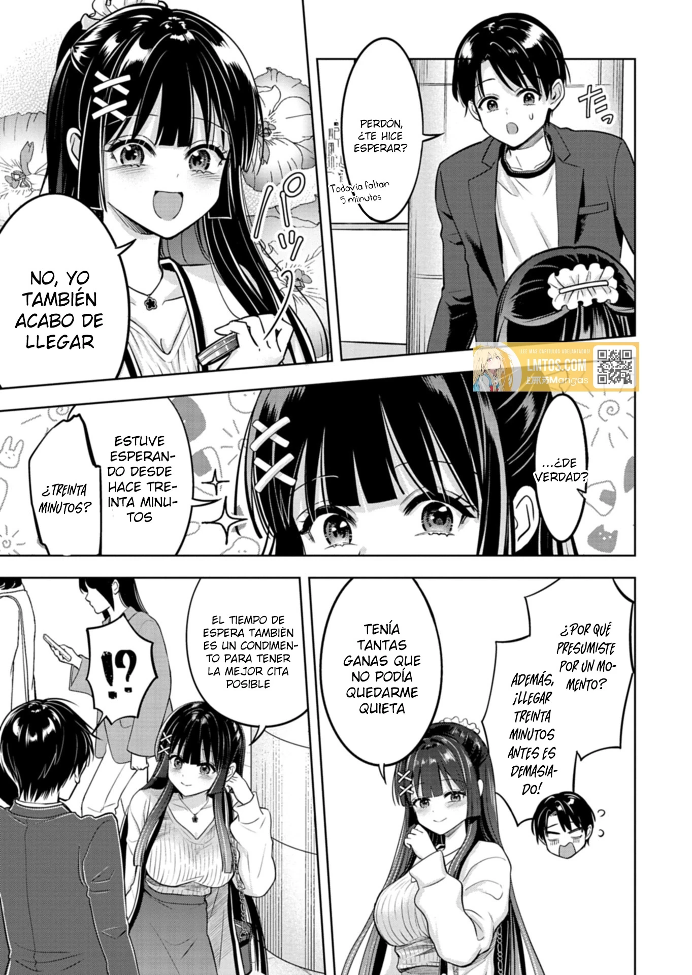 Su recompensa por salvar a la mujer caída fue la oportunidad de salir con sus hermosas hijas gemelas. Capitulo 3.1 página 4