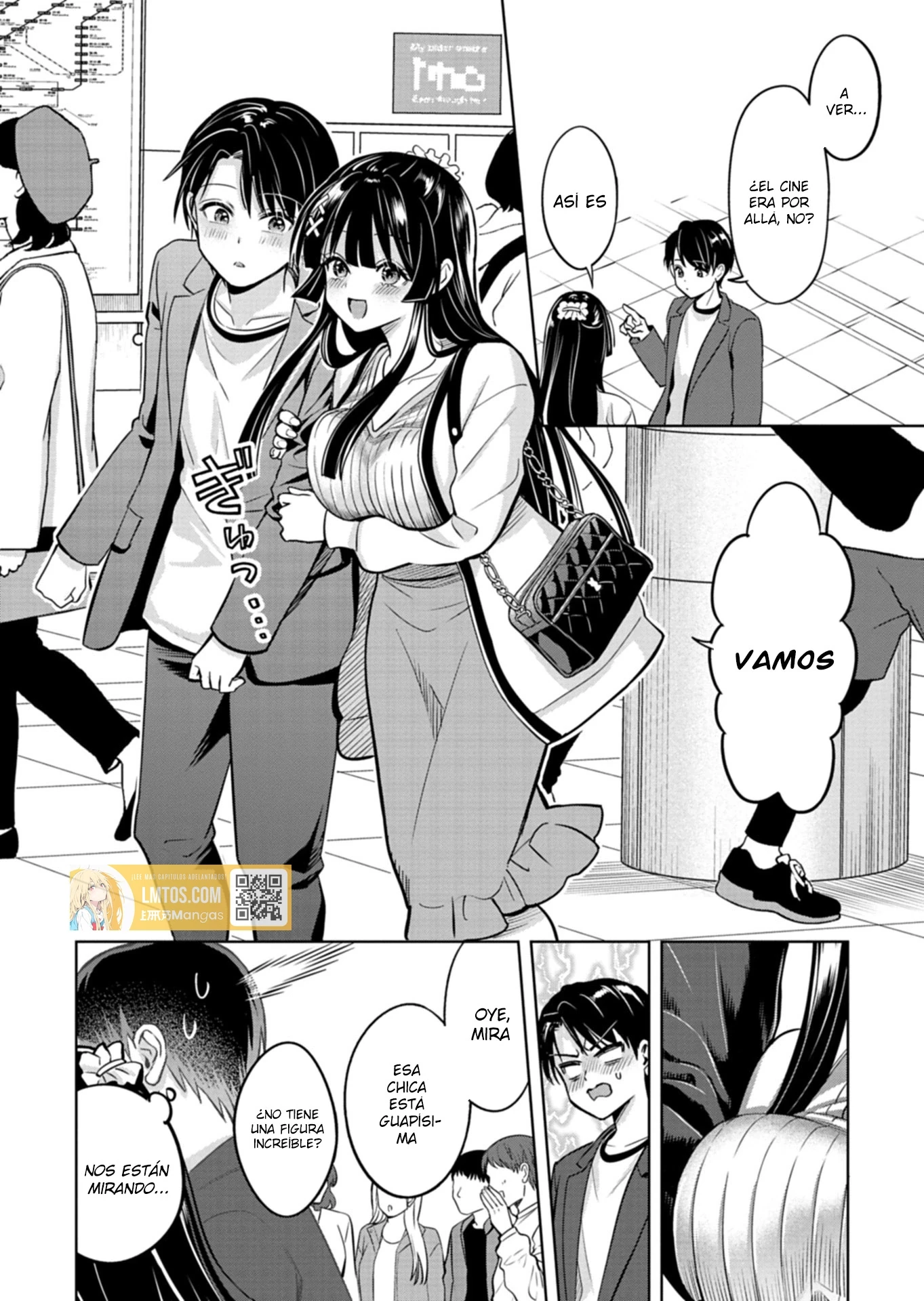 Su recompensa por salvar a la mujer caída fue la oportunidad de salir con sus hermosas hijas gemelas. Capitulo 3.1 página 7