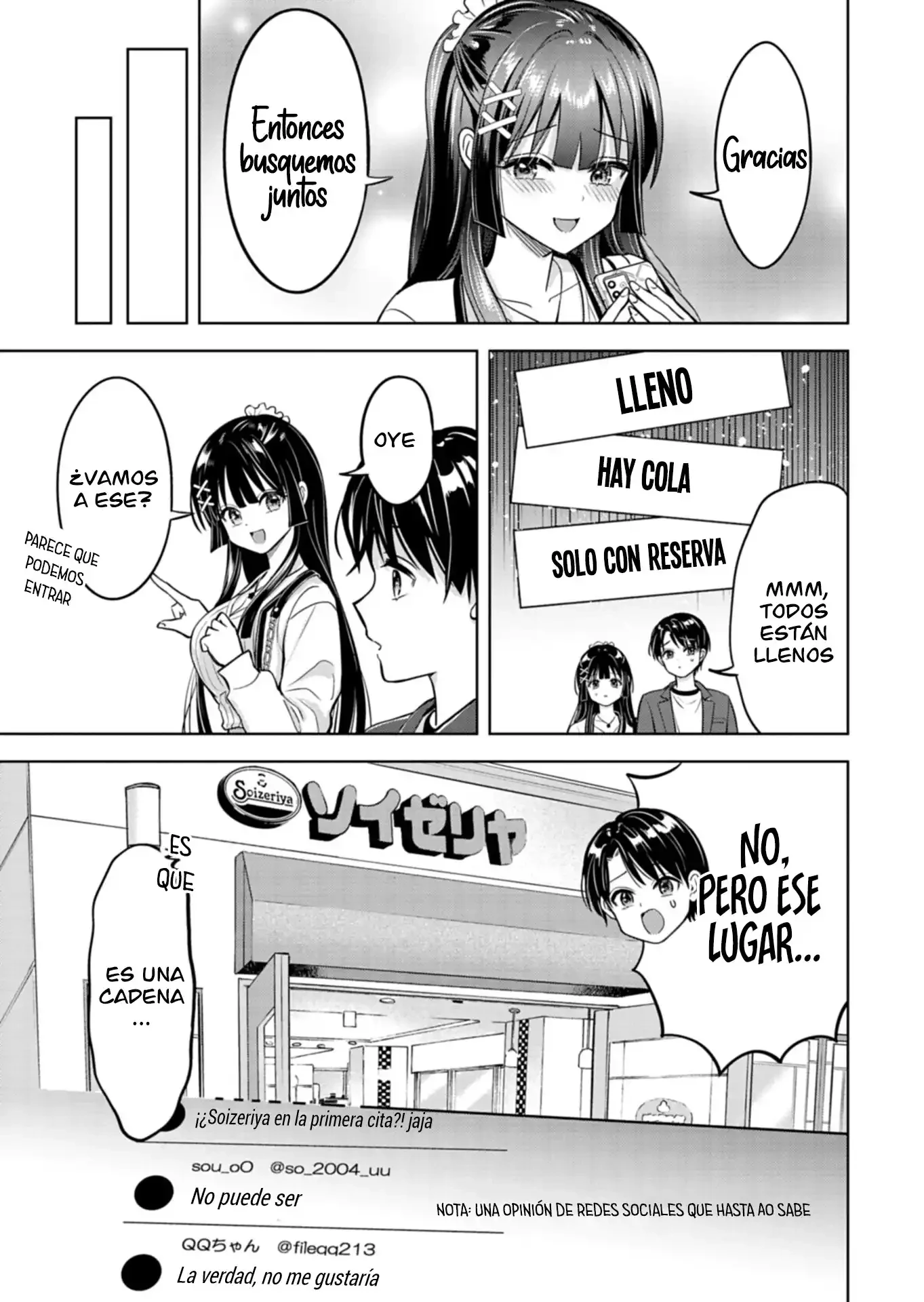Su recompensa por salvar a la mujer caída fue la oportunidad de salir con sus hermosas hijas gemelas. Capitulo 3.2 página 6