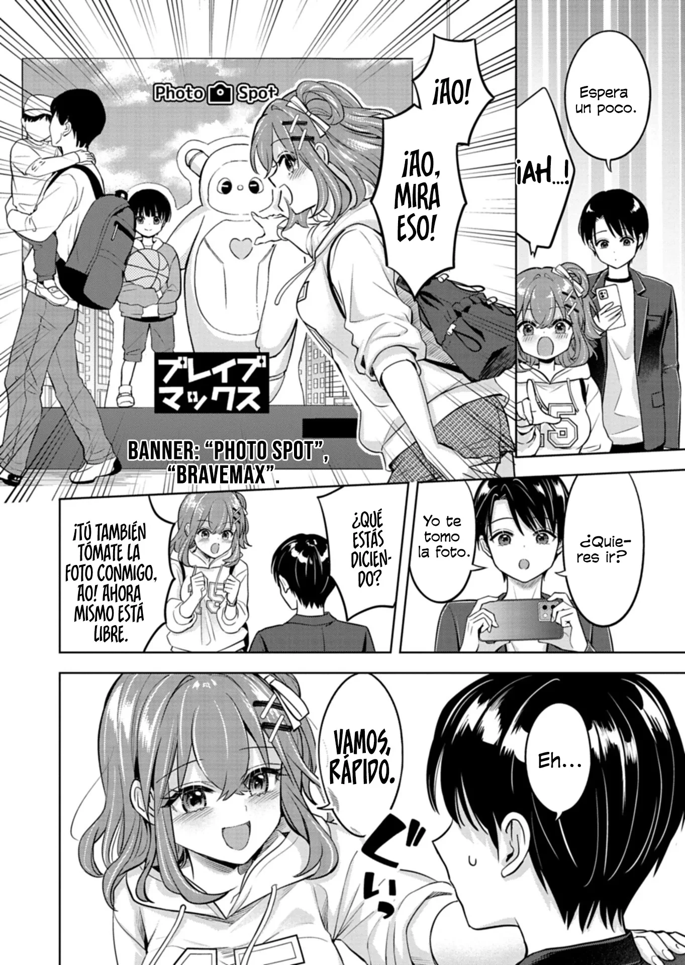 Su recompensa por salvar a la mujer caída fue la oportunidad de salir con sus hermosas hijas gemelas. Capitulo 4.1 página 7