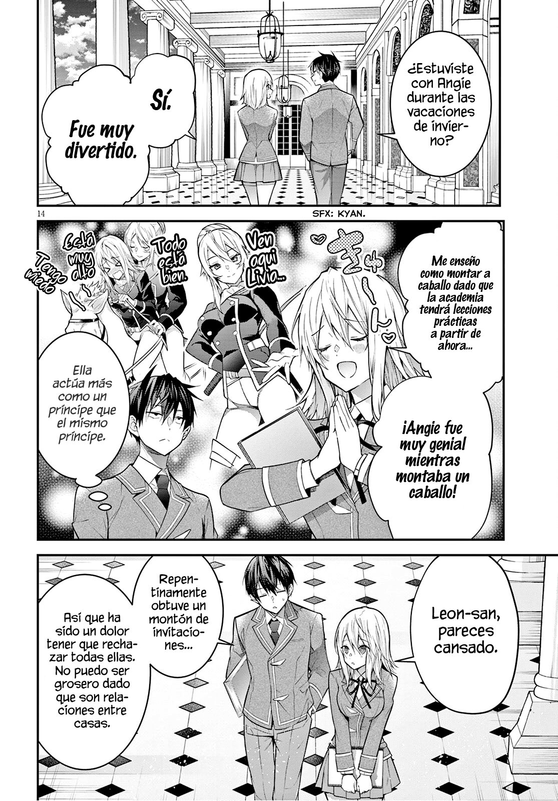 Otome Game Sekai wa Mob ni Kibishii Sekai Desu Capitulo 39: El Guardaespaldas de la Santa página 16