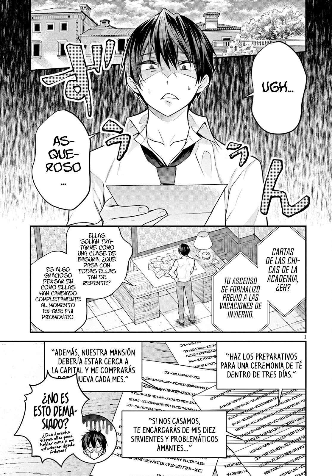 Otome Game Sekai wa Mob ni Kibishii Sekai Desu Capitulo 39: El Guardaespaldas de la Santa página 3