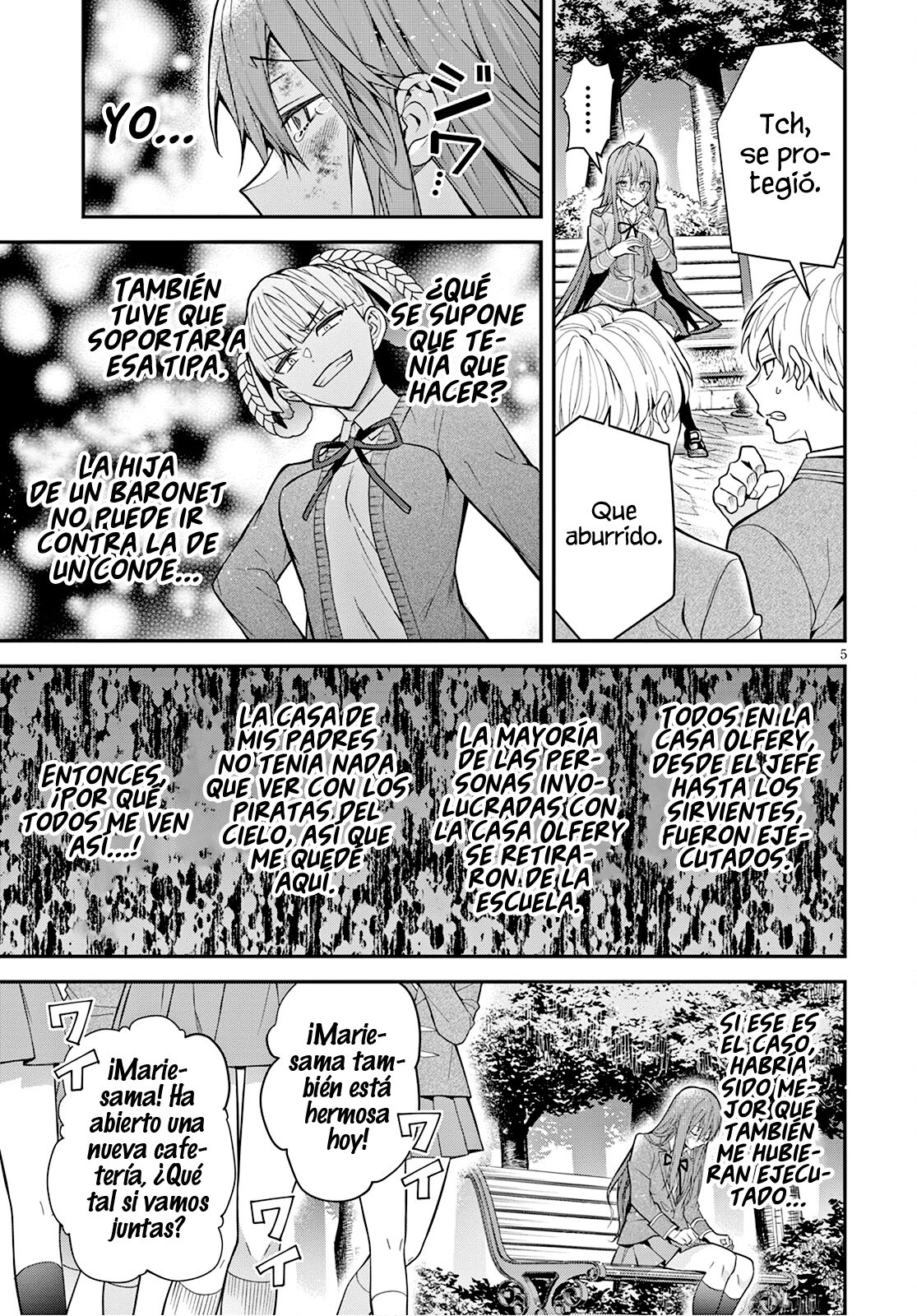 Otome Game Sekai wa Mob ni Kibishii Sekai Desu Capitulo 39: El Guardaespaldas de la Santa página 7