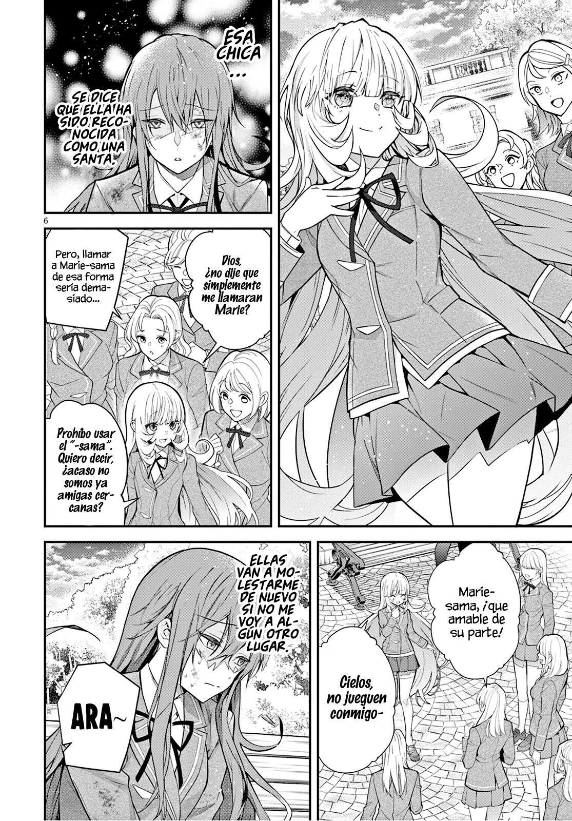 Otome Game Sekai wa Mob ni Kibishii Sekai Desu Capitulo 39: El Guardaespaldas de la Santa página 8