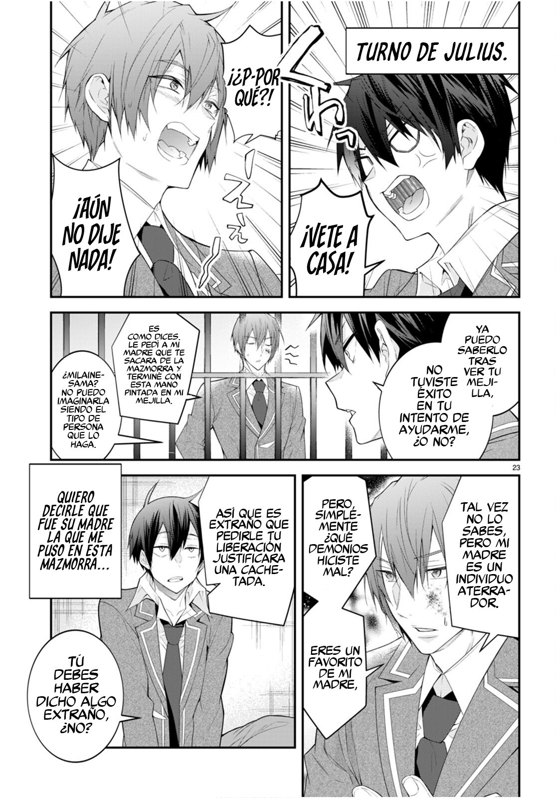 Otome Game Sekai wa Mob ni Kibishii Sekai Desu Capitulo 48: Arrodíllense página 25
