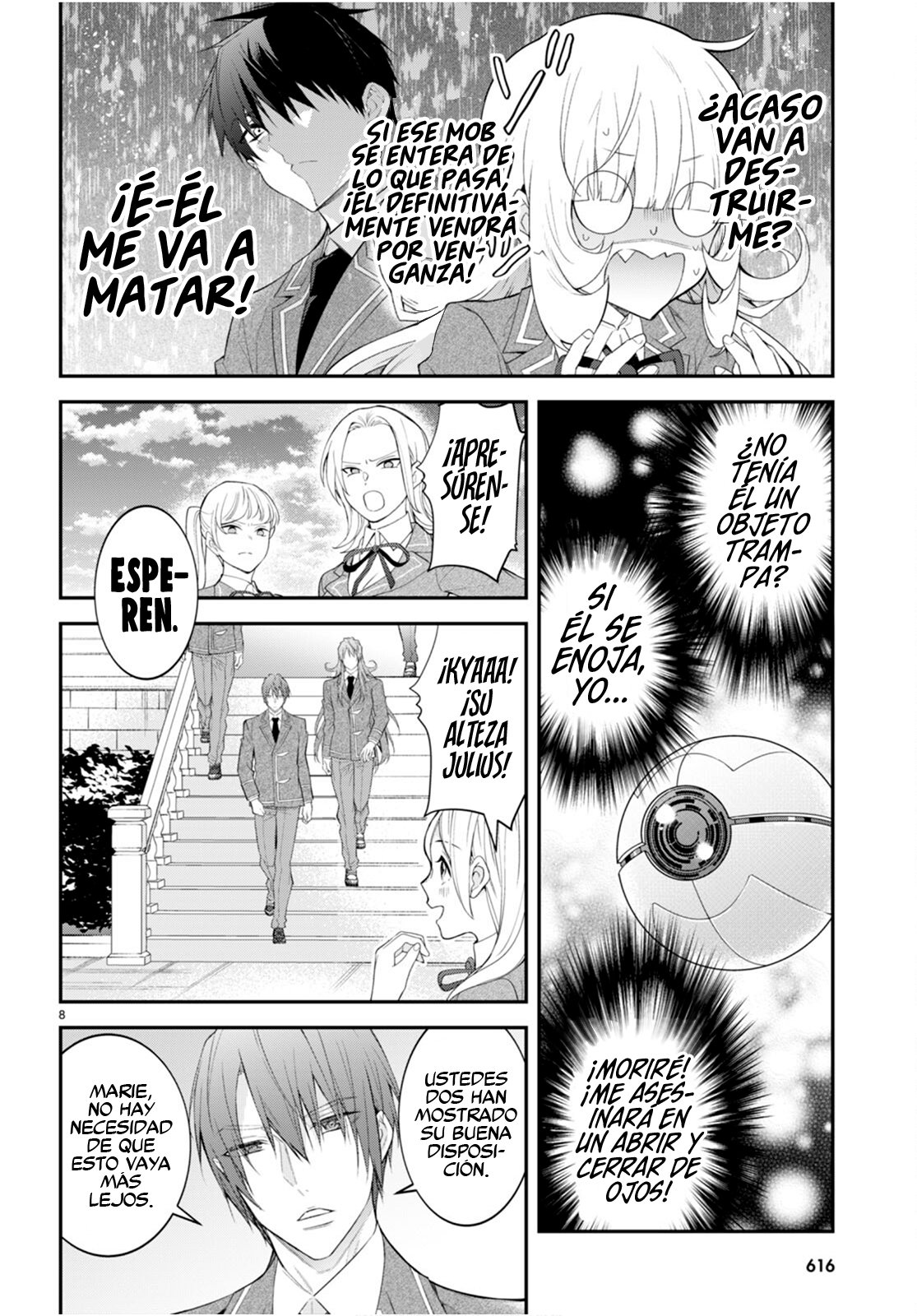 Otome Game Sekai wa Mob ni Kibishii Sekai Desu Capitulo 48: Arrodíllense página 9
