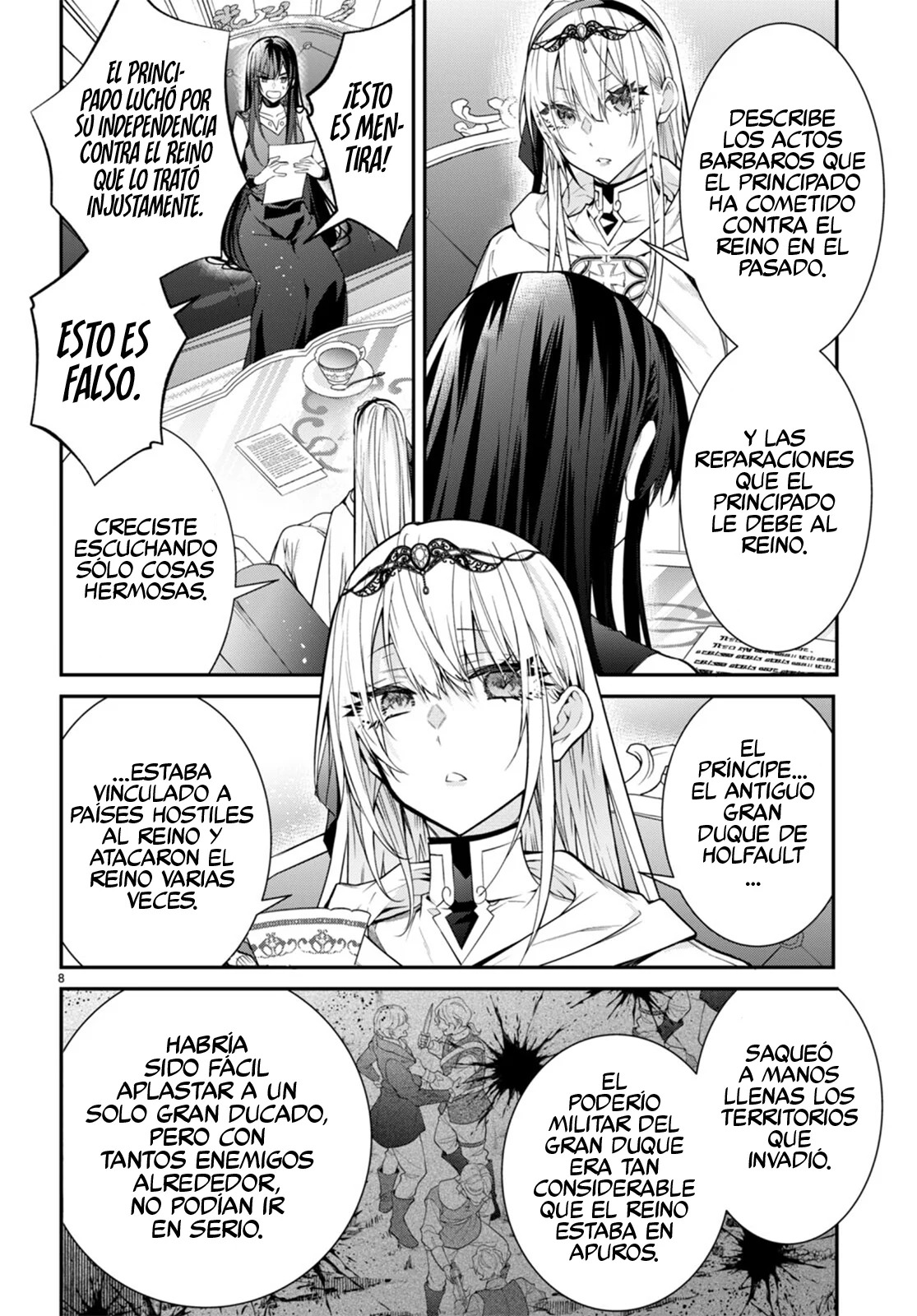 Otome Game Sekai wa Mob ni Kibishii Sekai Desu Capitulo 55 página 9