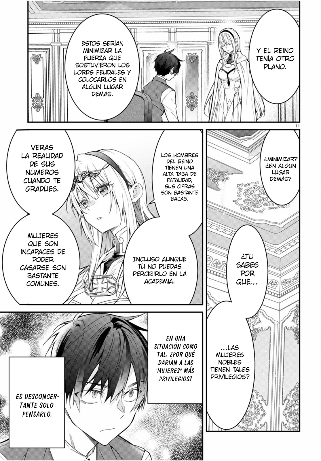 Otome Game Sekai wa Mob ni Kibishii Sekai Desu Capitulo 64: La realidad del reino página 12