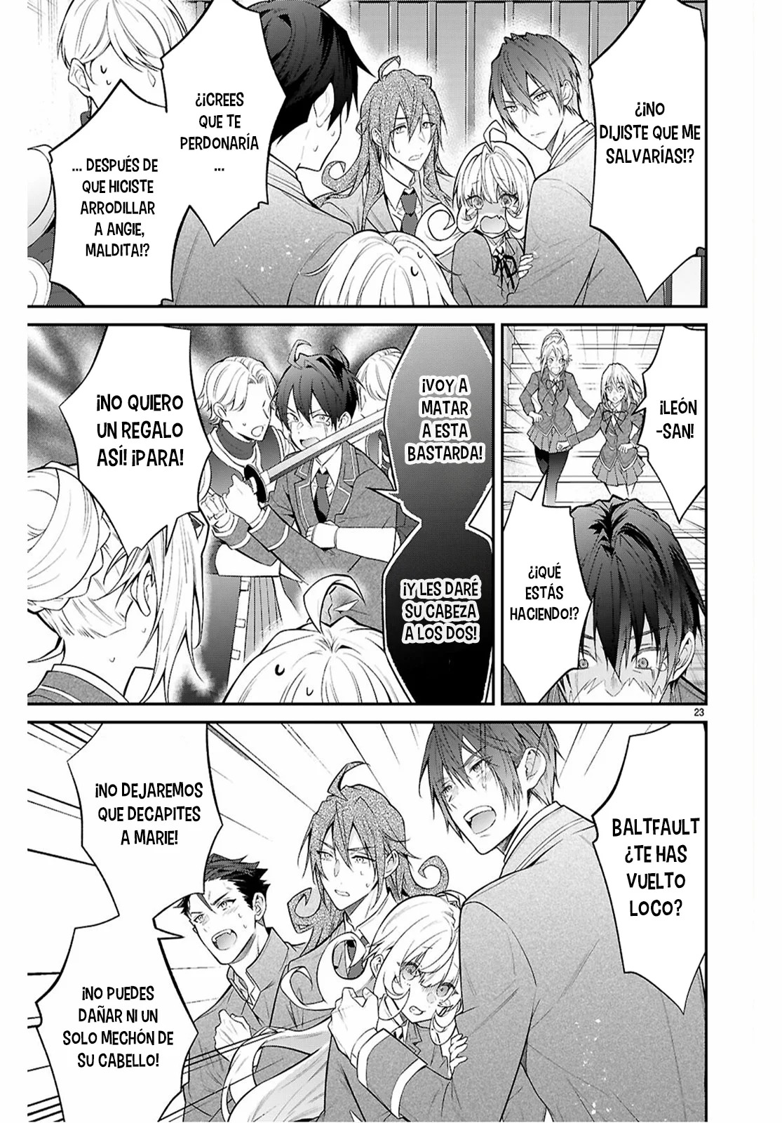 Otome Game Sekai wa Mob ni Kibishii Sekai Desu Capitulo 65: Como se esperaba de esos idiotas página 23