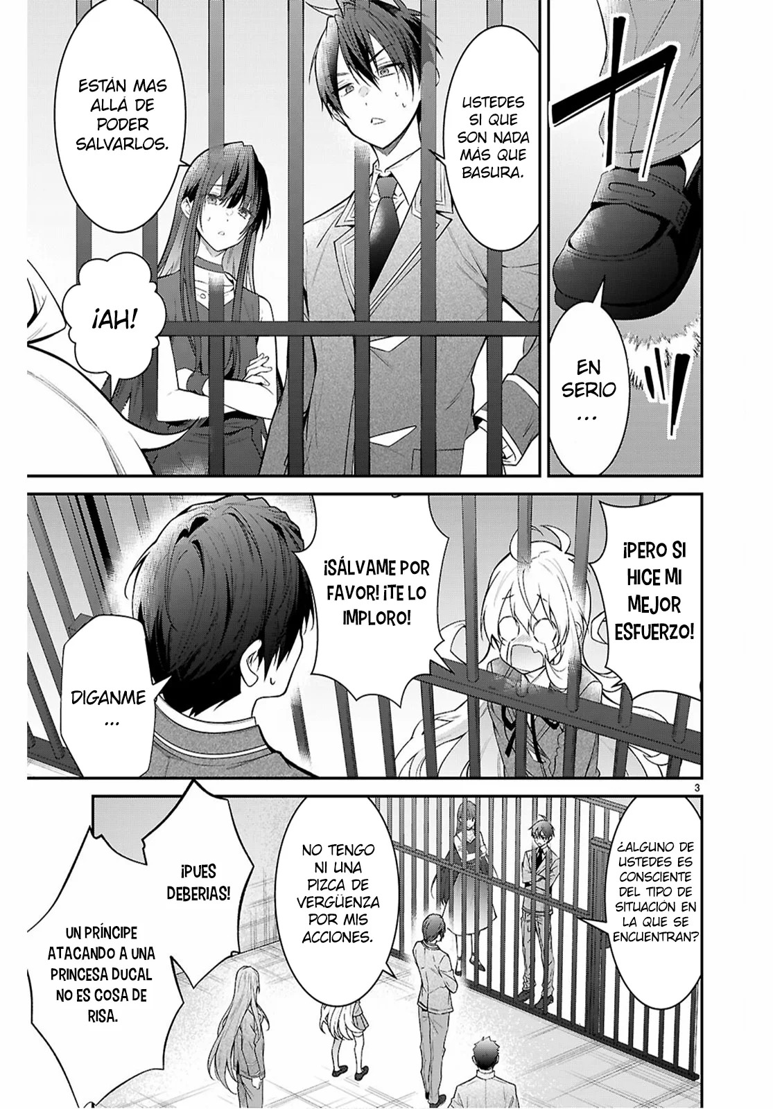 Otome Game Sekai wa Mob ni Kibishii Sekai Desu Capitulo 65: Como se esperaba de esos idiotas página 3