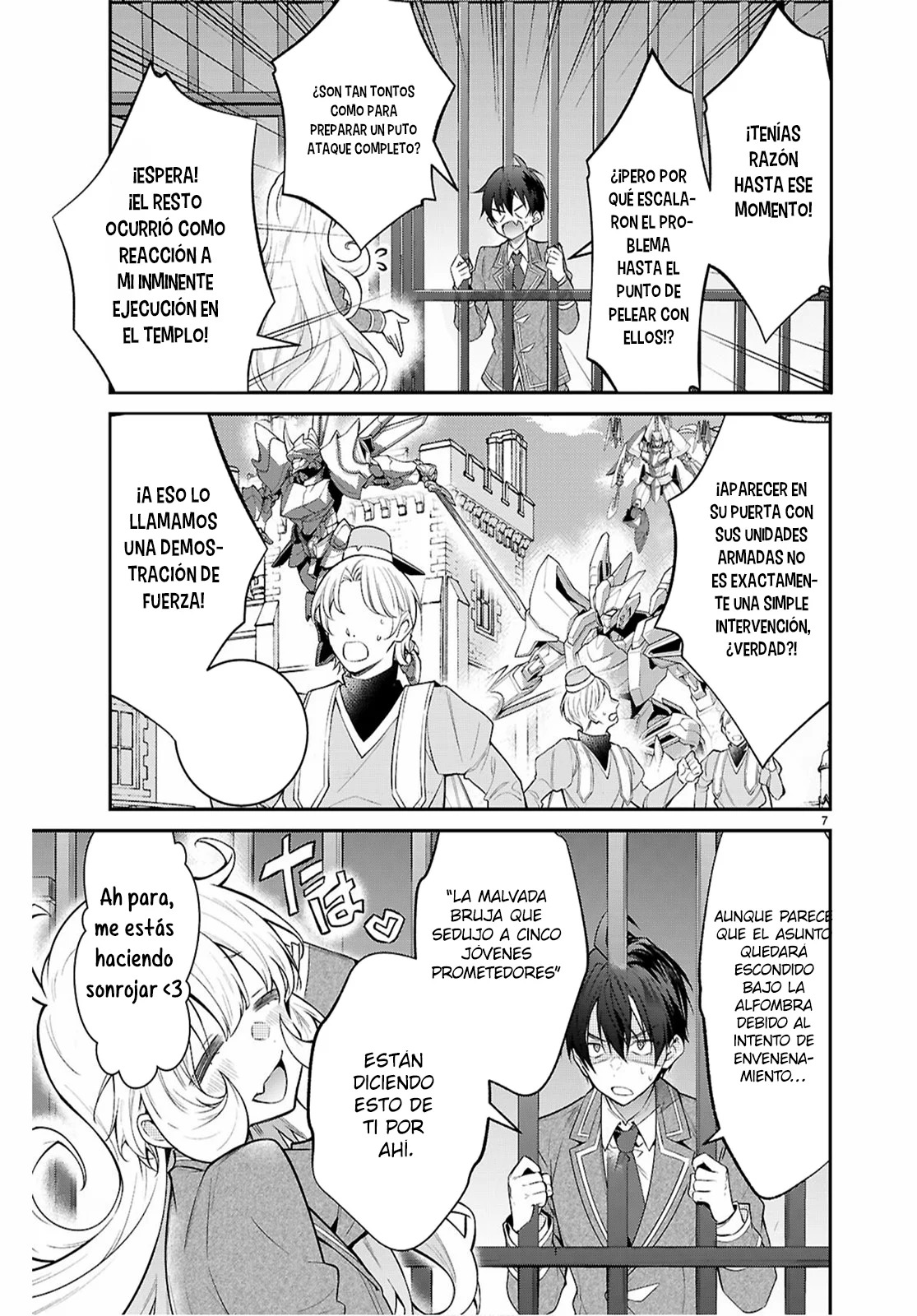 Otome Game Sekai wa Mob ni Kibishii Sekai Desu Capitulo 65: Como se esperaba de esos idiotas página 7