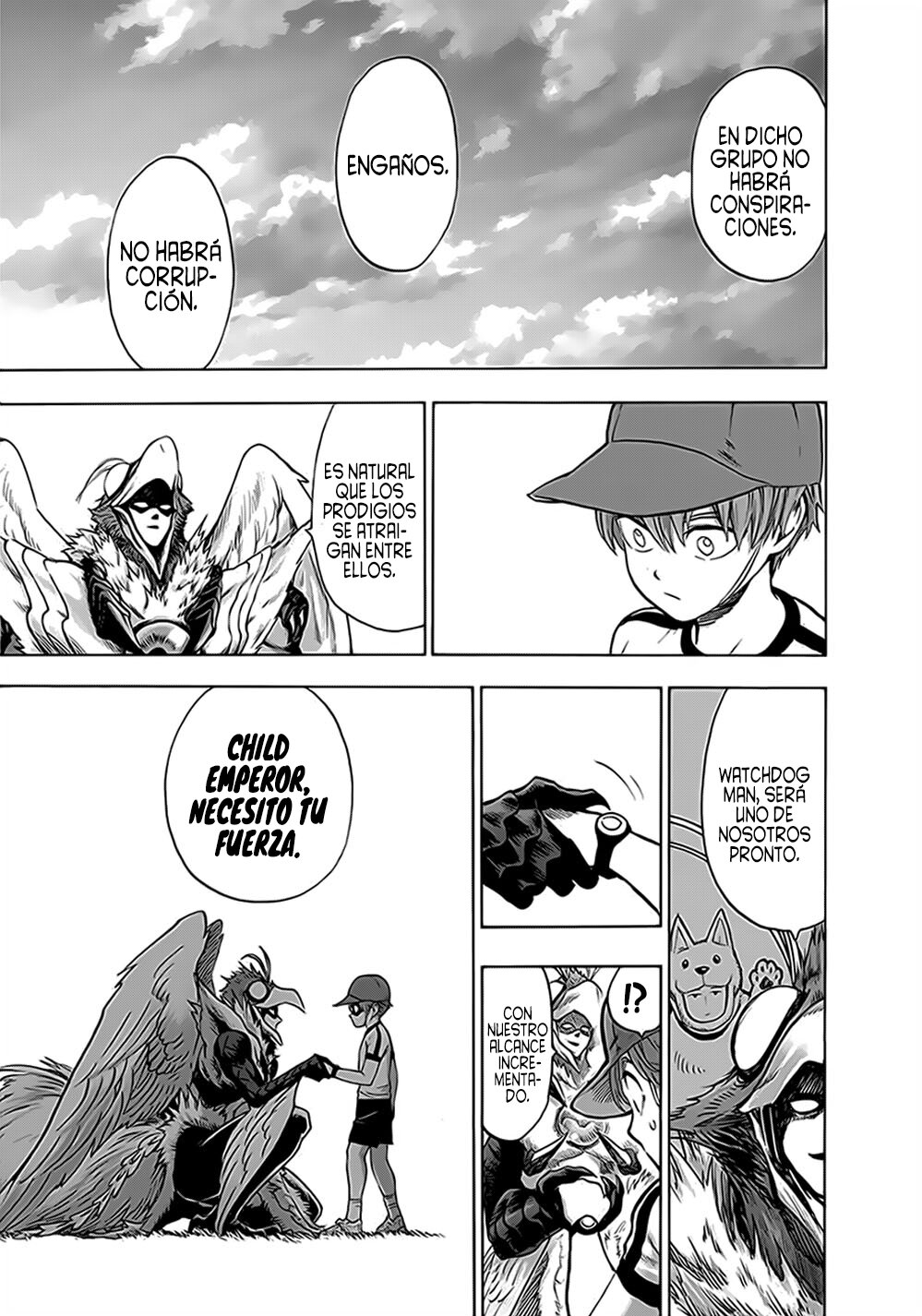 One Punch-Man Capitulo 142.5: Phoenix Man vs Child Emperor (Redibujo) página 14