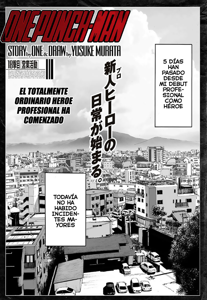 One Punch-Man Capitulo 19: Golpe al Pavimento 1 página 4