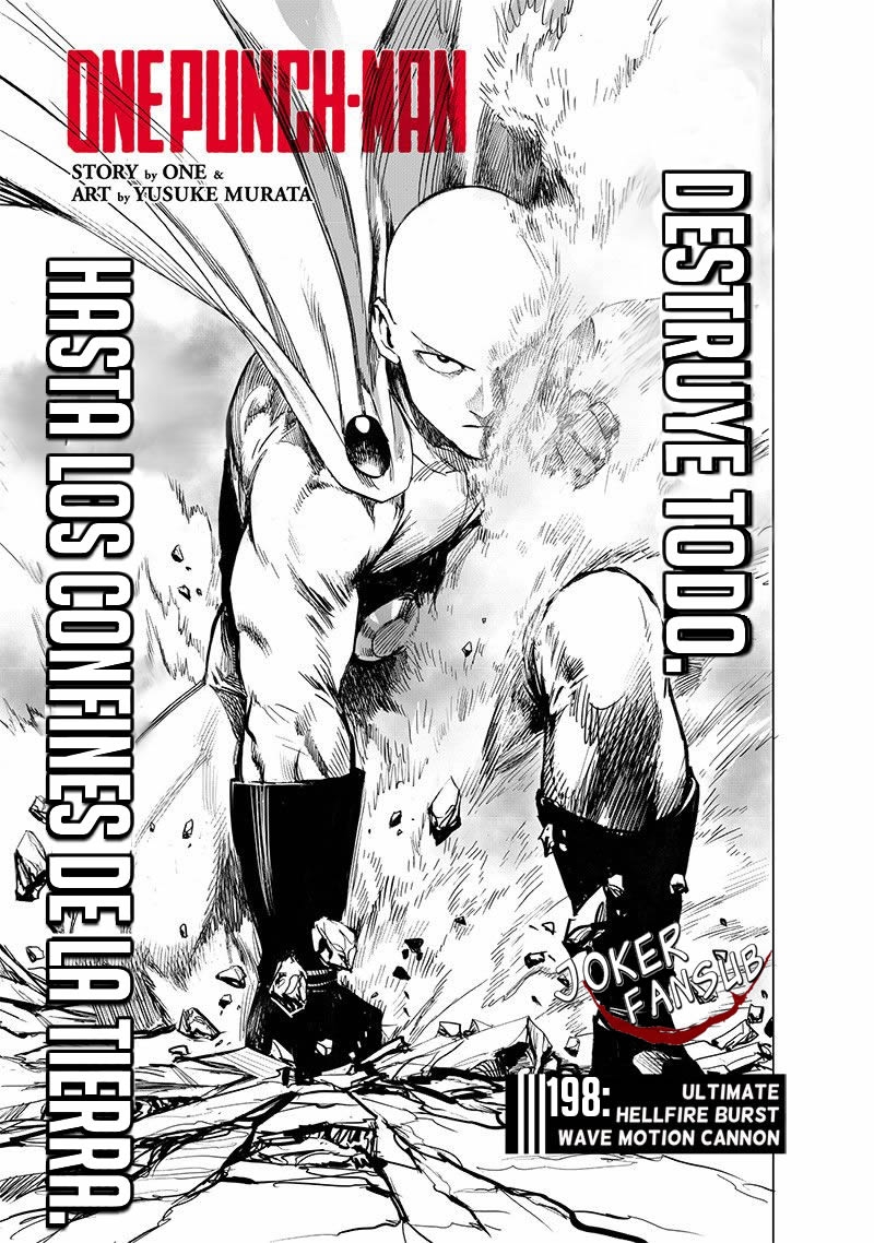 One Punch-Man Capitulo 197: ULTIMATE HELLFIRE BURST WAVE MOTION PURGATORY CANNON página 2