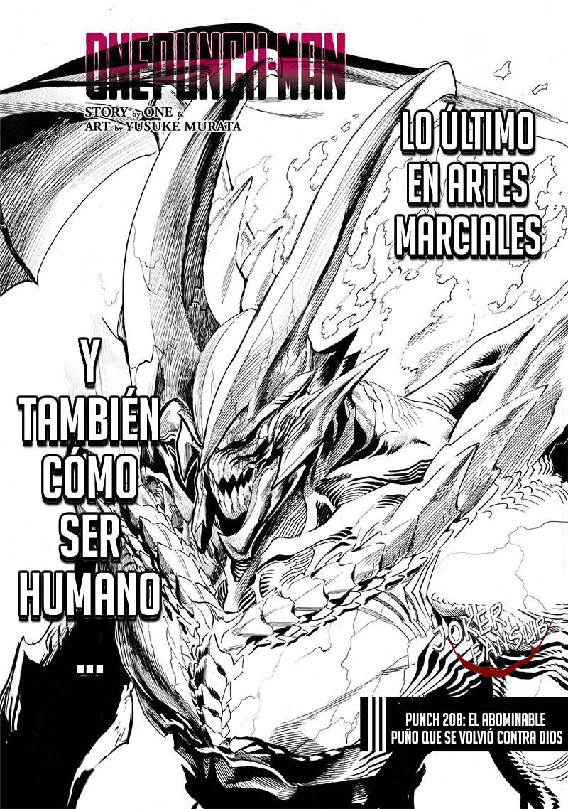 One Punch-Man Capitulo 207: El abominable puño que se volvió contra Dios página 2