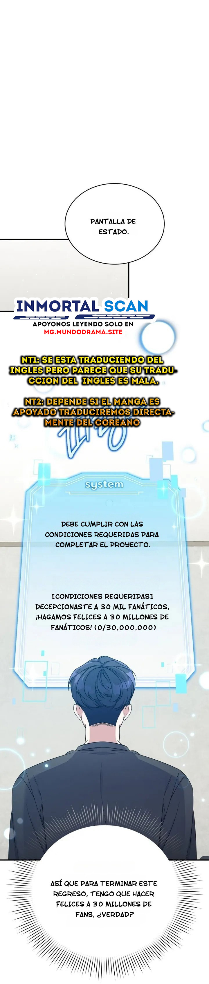 Una regresión en blanco para el ídolo que perdió su mentalidad original Capitulo 3 página 2