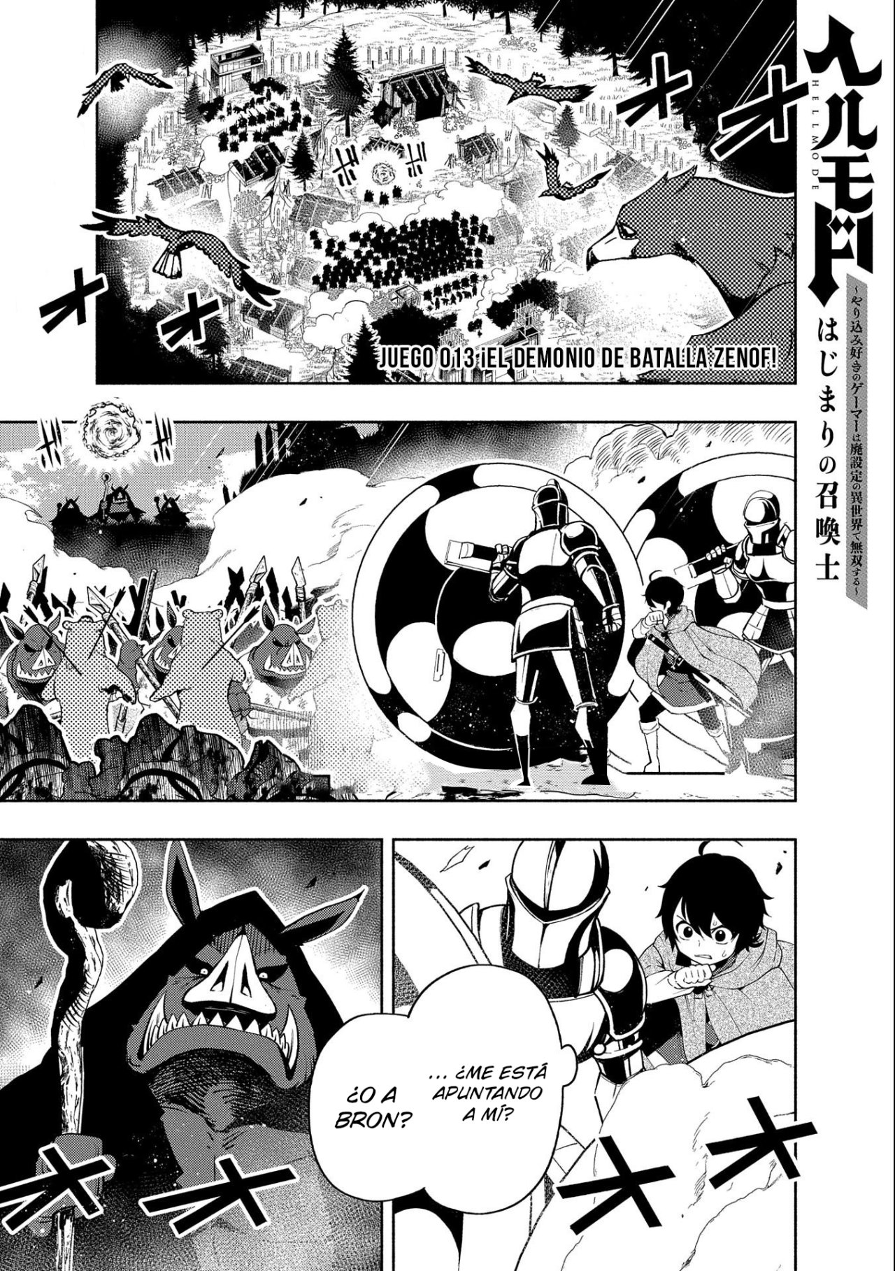 Hell Mode: Yarikomi Suki no Gamer wa Hai-settei no Isekai de Musou suru - Hajimari no Shoukanshi Capitulo 13 página 3