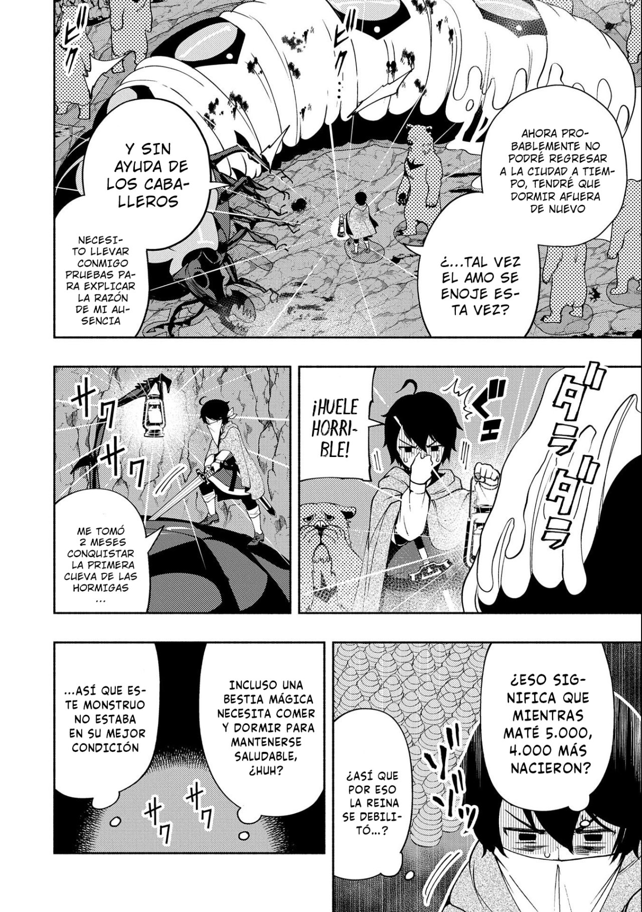 Hell Mode: Yarikomi Suki no Gamer wa Hai-settei no Isekai de Musou suru - Hajimari no Shoukanshi Capitulo 17: La Guarida de las Hormigas Acorazadas página 16